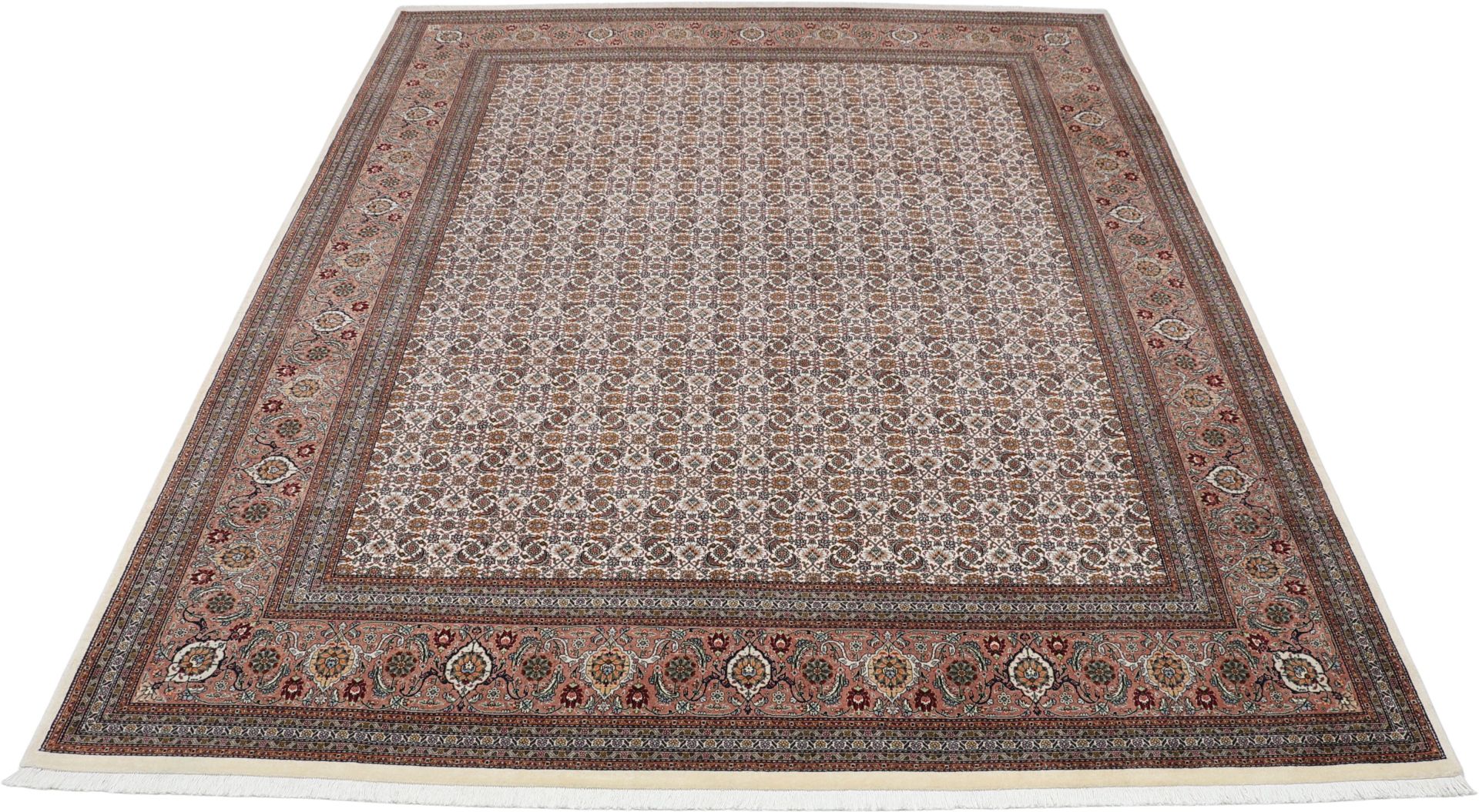 Alternative view of Tabriz Persian Rug 244 × 302 cm in Wool & Silk, hand-knotted