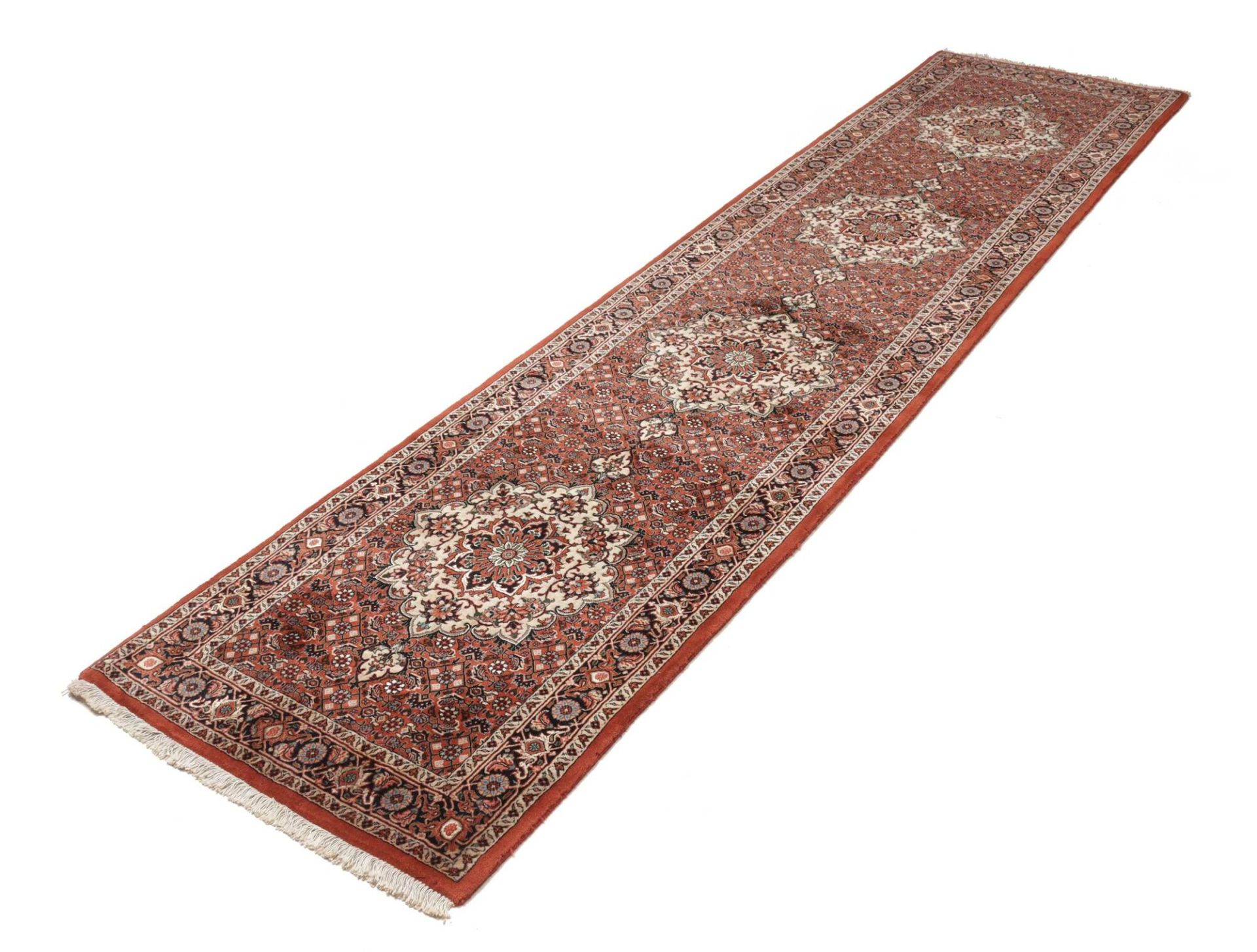 Alternative view of Hand-Knotted Bijar Persian Rug, 76 × 309 cm, Wool