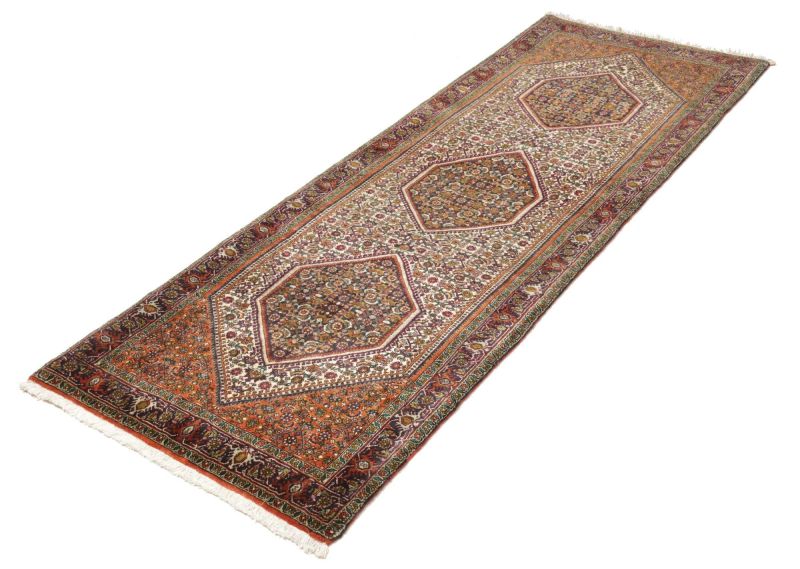 Alternative view of Hand-Knotted Bijar Persian Rug, 77 × 210 cm, Wool