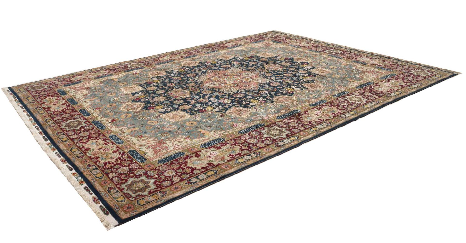 Alternative view of Wool Tabriz Persian Rug 301 × 396 cm, hand-knotted