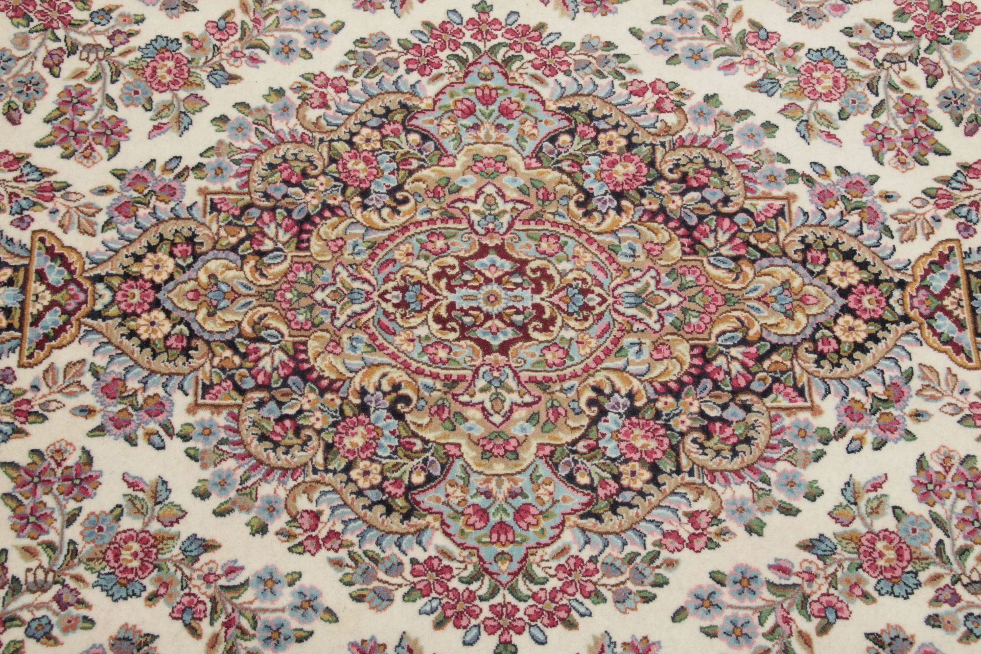 Alternative view of Hand-Knotted Kerman Persian Rug, 252 × 342 cm, Wool