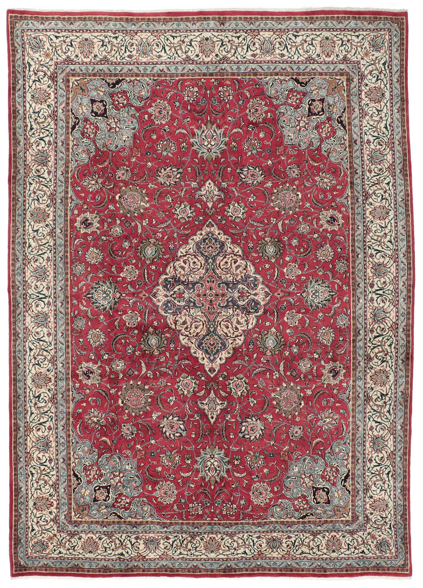 Wool Sarouk Persian Rug 270 × 375 cm, hand-knotted