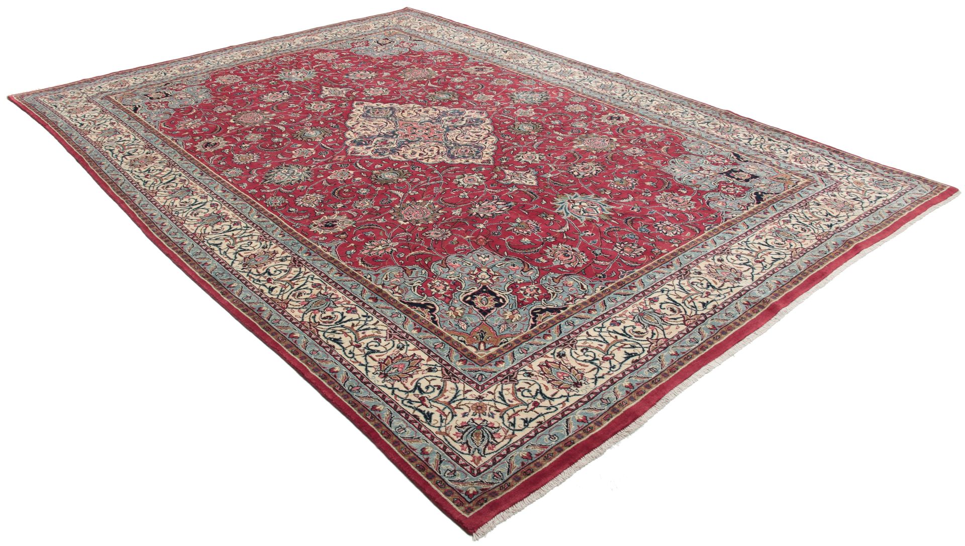 Alternative view of Wool Sarouk Persian Rug 270 × 375 cm, hand-knotted