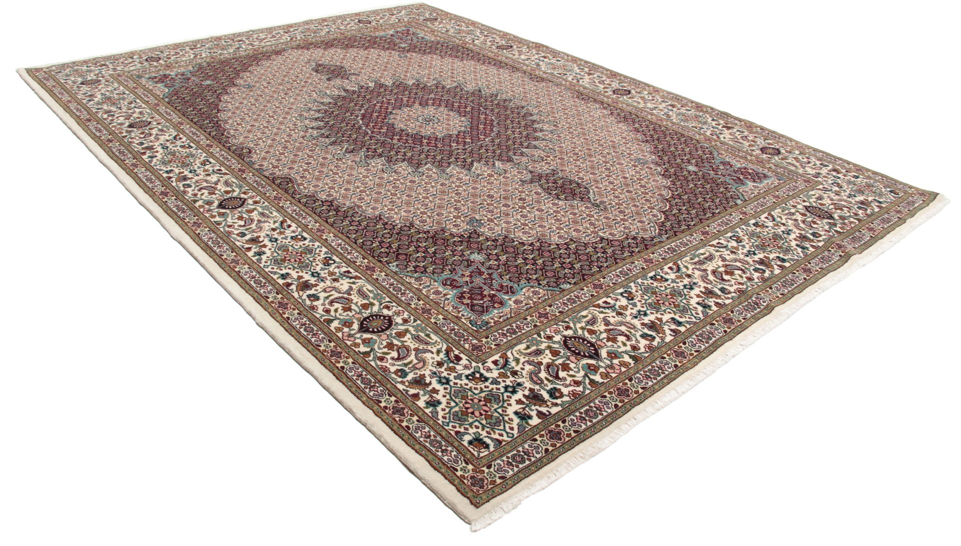 Alternative view of Moud Persian Rug 254 × 345 cm in Wool, hand-knotted