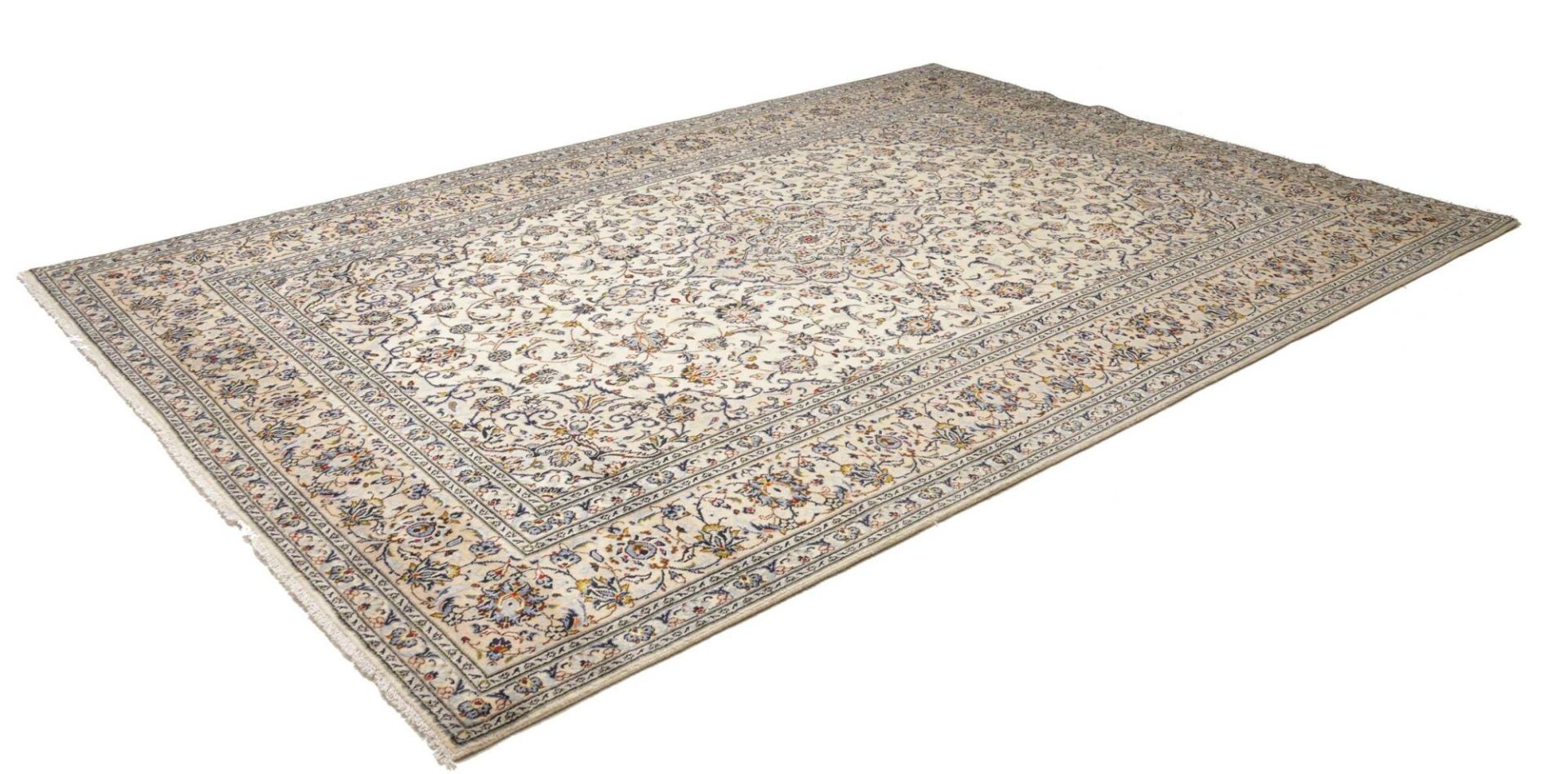 Alternative view of Wool Kashan Persian Rug 241 × 354 cm, hand-knotted