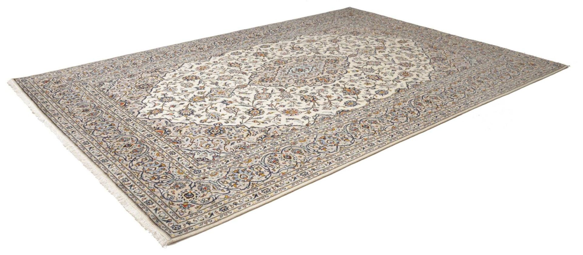 Alternative view of Hand-Knotted Kashan Persian Rug, 236 × 342 cm, Wool