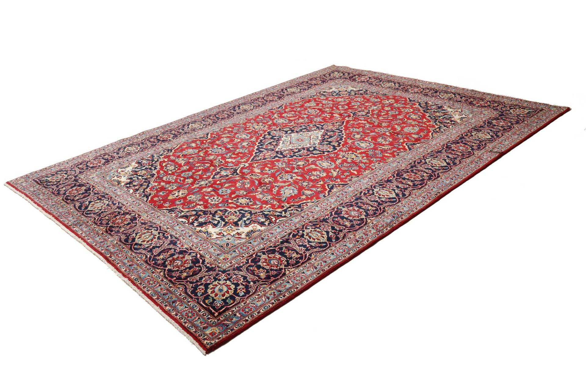 Alternative view of Wool Kashan Persian Rug 251 × 346 cm, hand-knotted