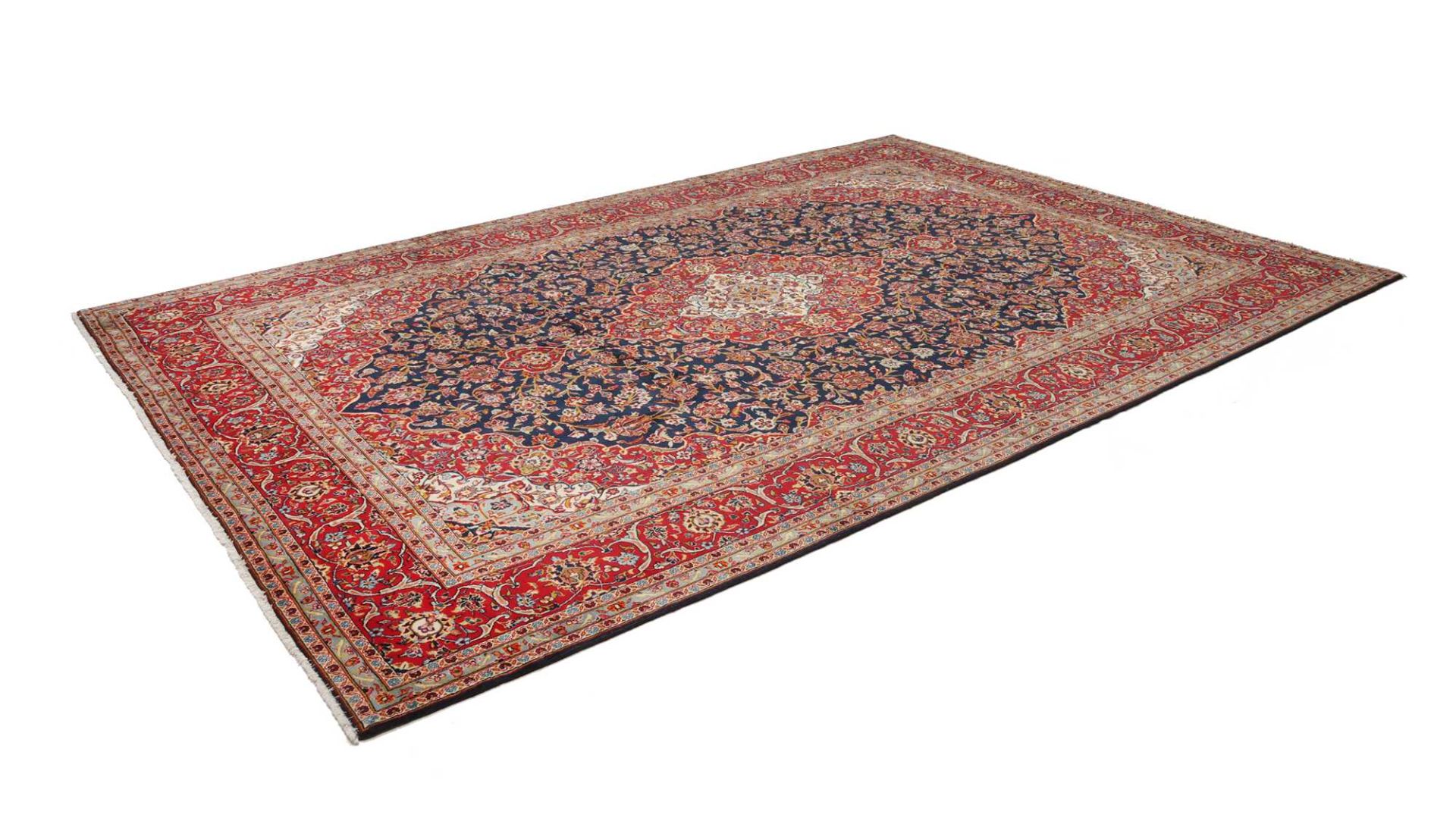 Alternative view of Hand-Knotted Kashan Persian Rug, 251 × 356 cm, Wool
