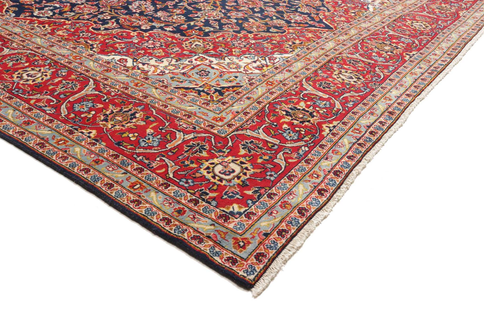 Hand-Knotted Kashan Persian Rug, 251 × 356 cm, Wool - Image 4