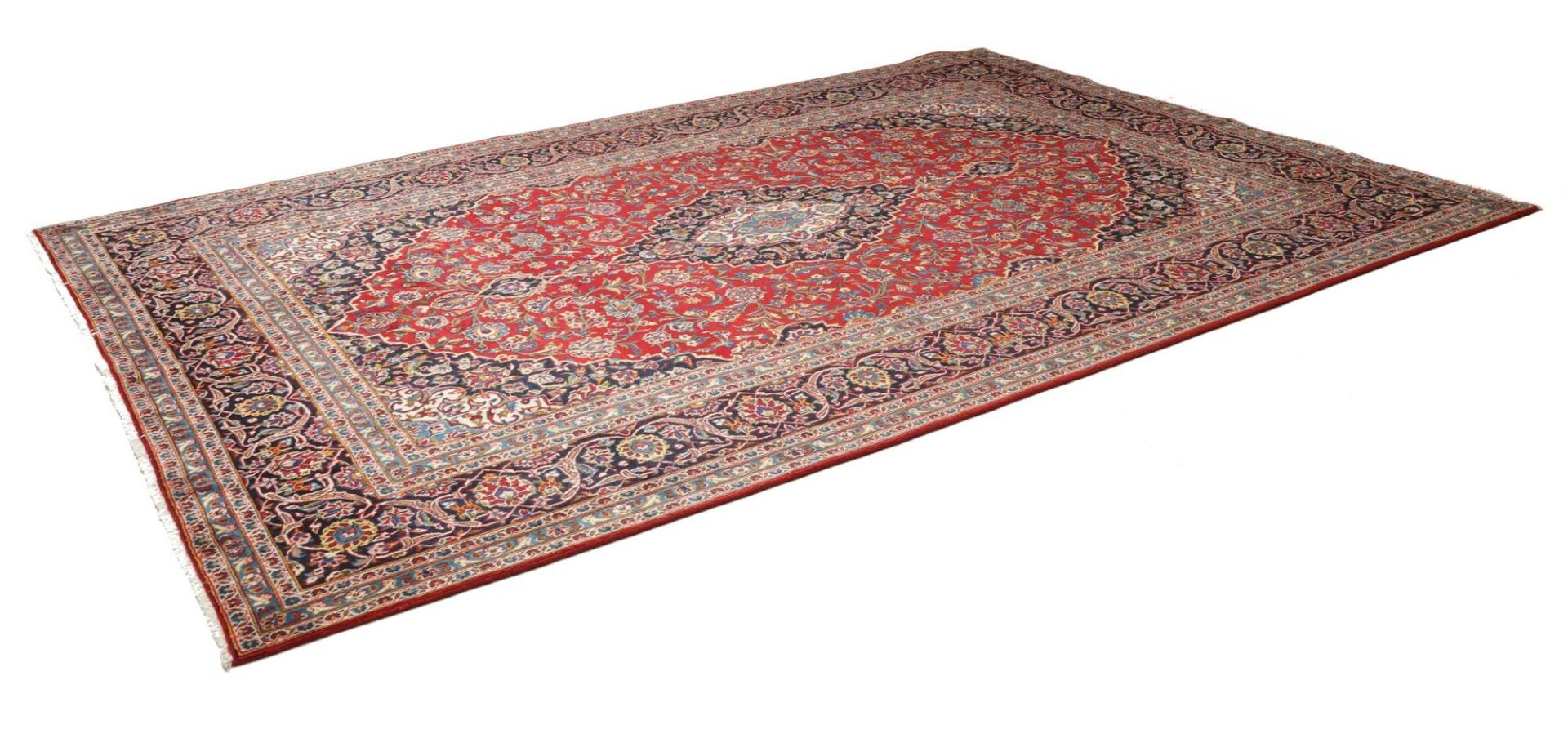 Alternative view of Wool Kashan Persian Rug 248 × 357 cm, hand-knotted