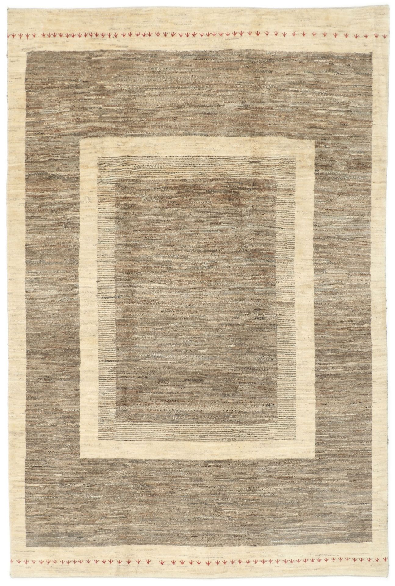 Wool Gabbeh Persian Rug 210 × 307 cm, hand-knotted