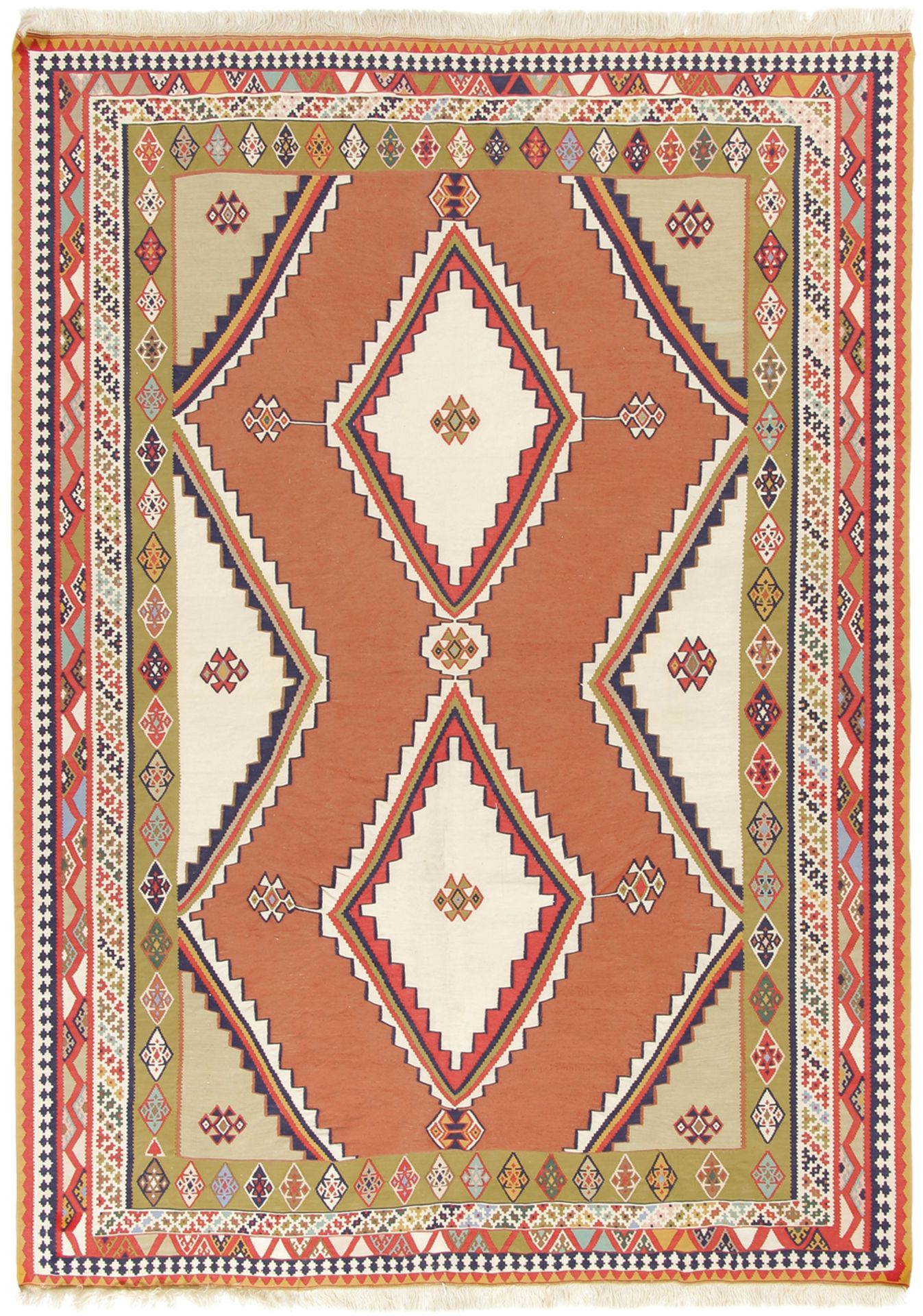 Wool Kilim Persian Rug 183 × 285 cm, hand-woven