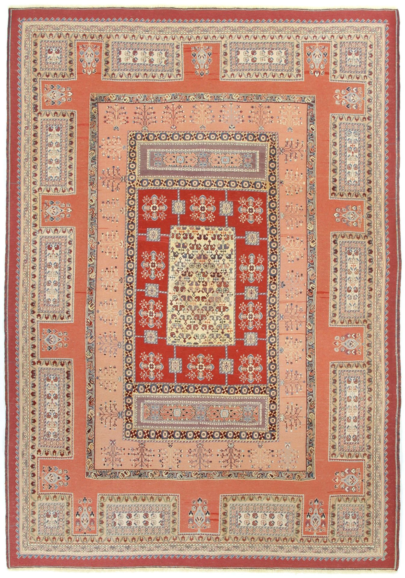 Hand-Woven Isfahan Persian Rug, 205 × 295 cm, Wool