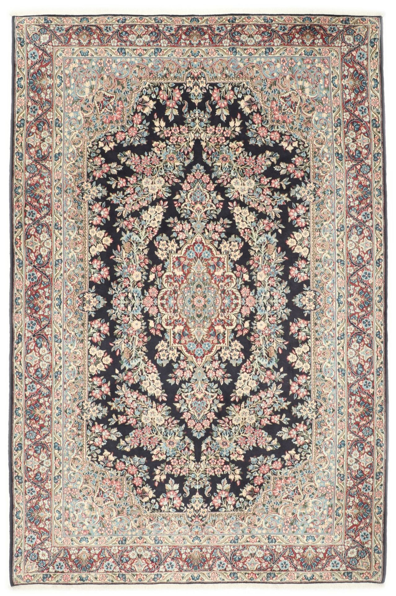 Hand-Knotted Kerman Persian Rug, 200 × 300 cm, Wool