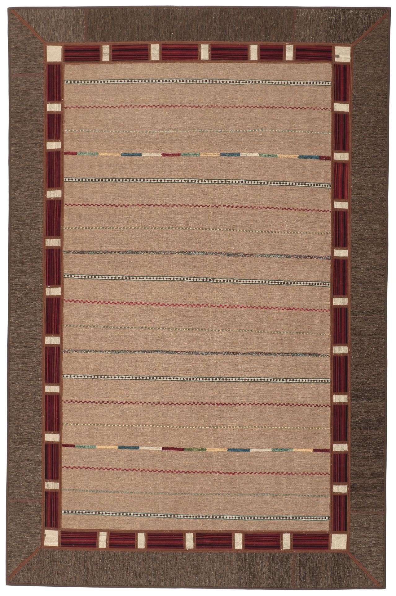 Kilim Persian Rug 195 × 299 cm in Wool, hand-woven