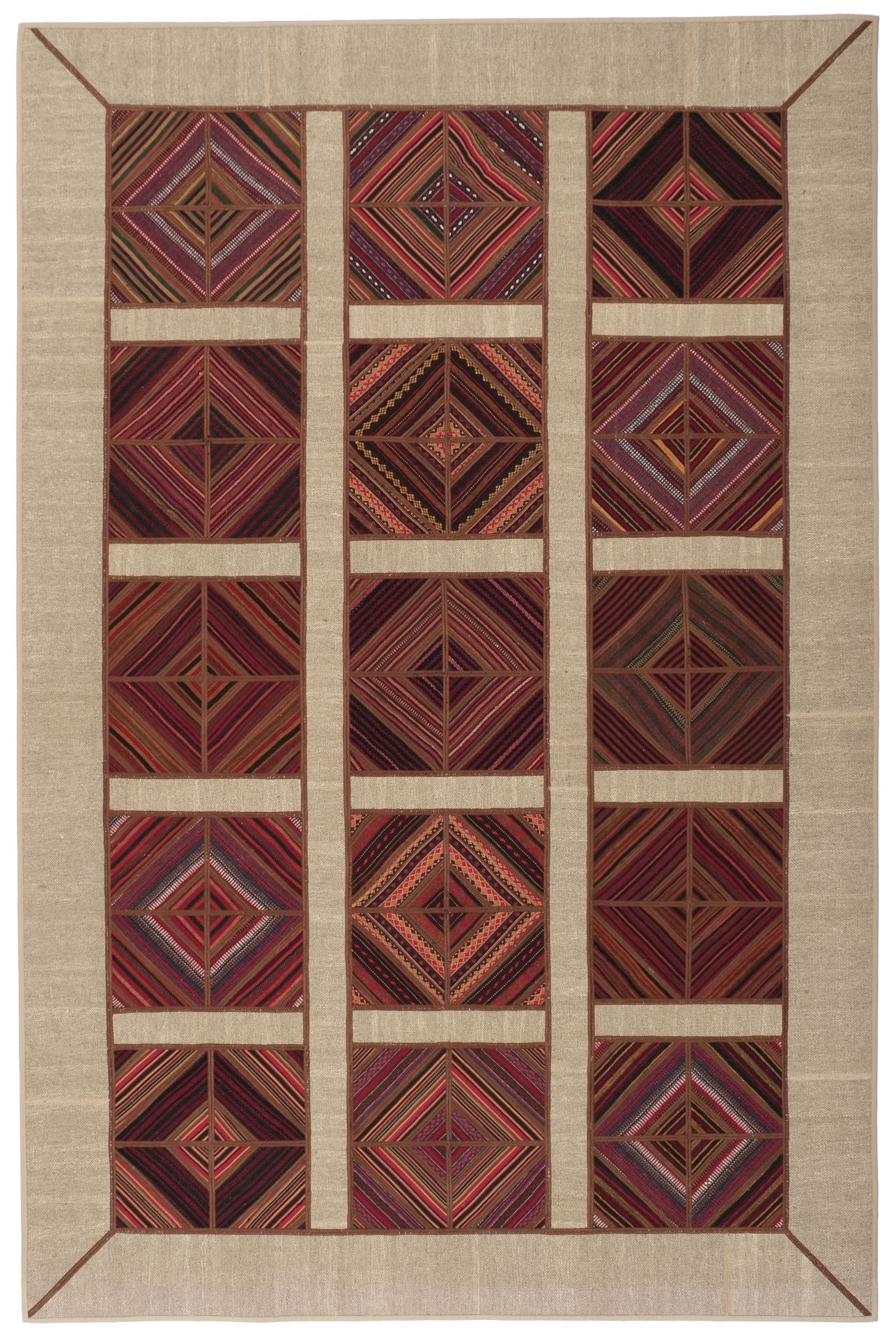 Kilim Persian Rug 201 × 305 cm in Wool, hand-woven