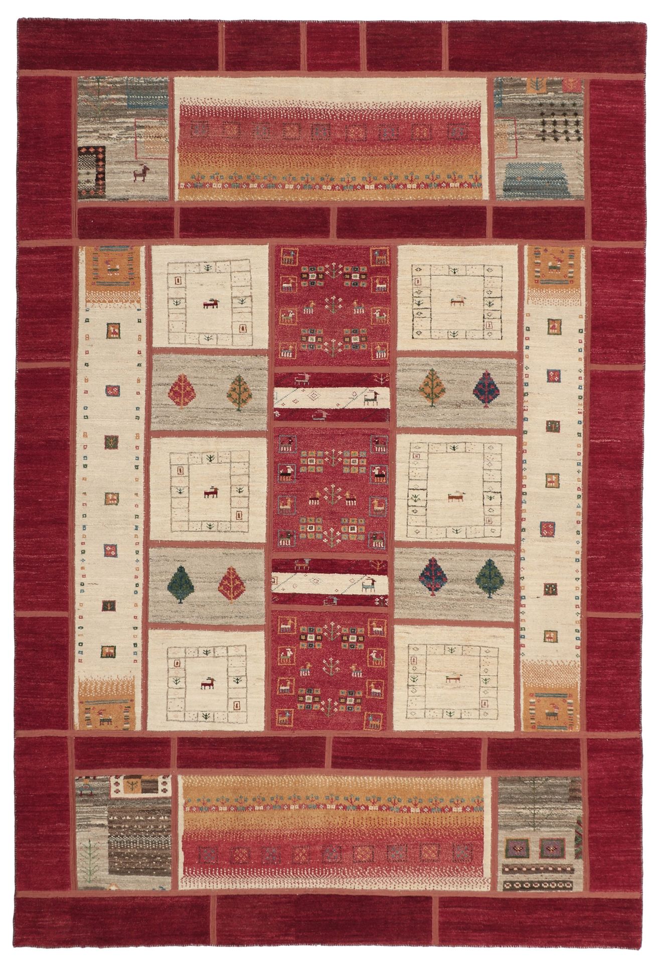 Persian Rug 206 × 307 cm in Wool, hand-knotted
