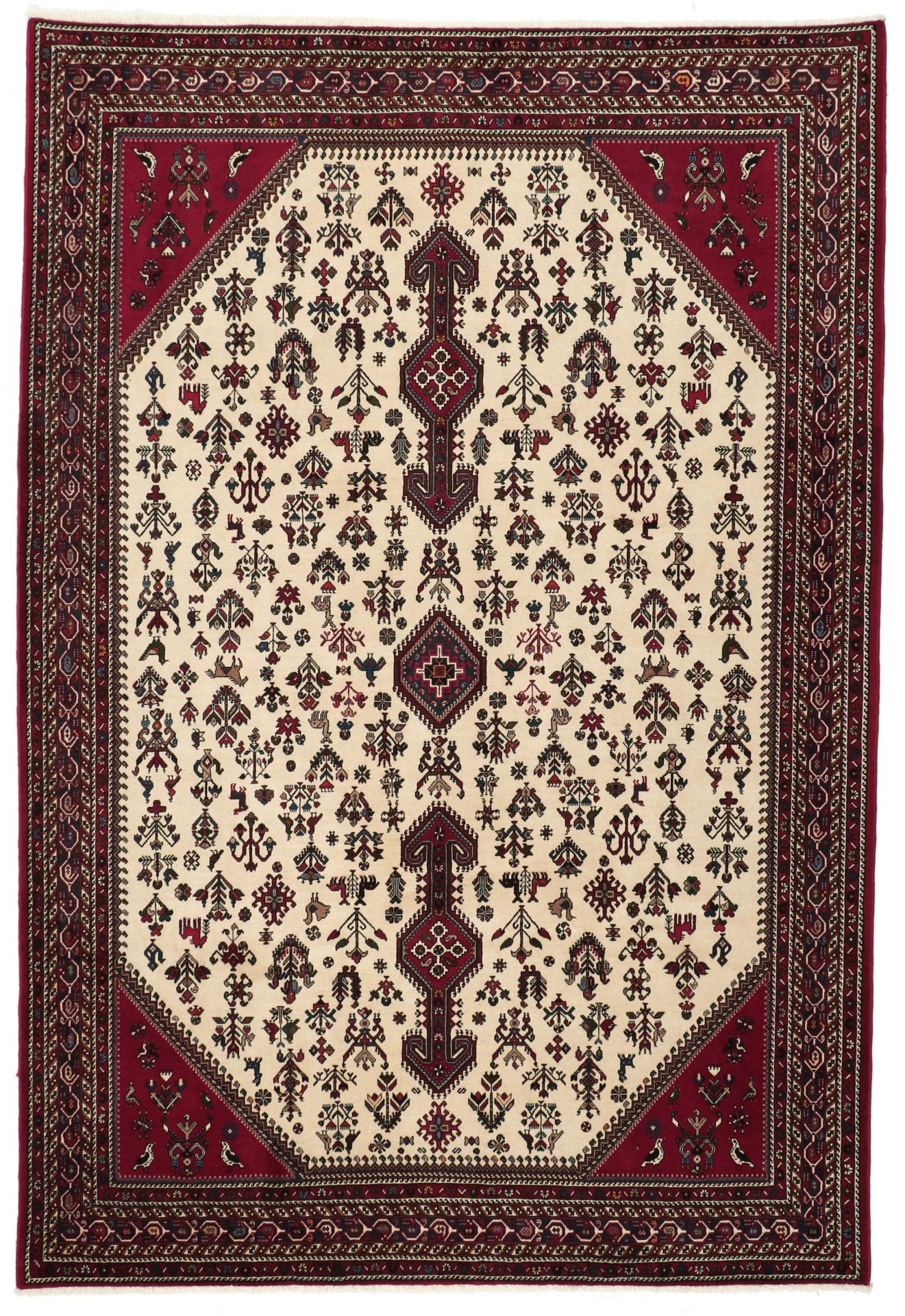 Persian Rug 202 × 300 cm in Wool, hand-knotted