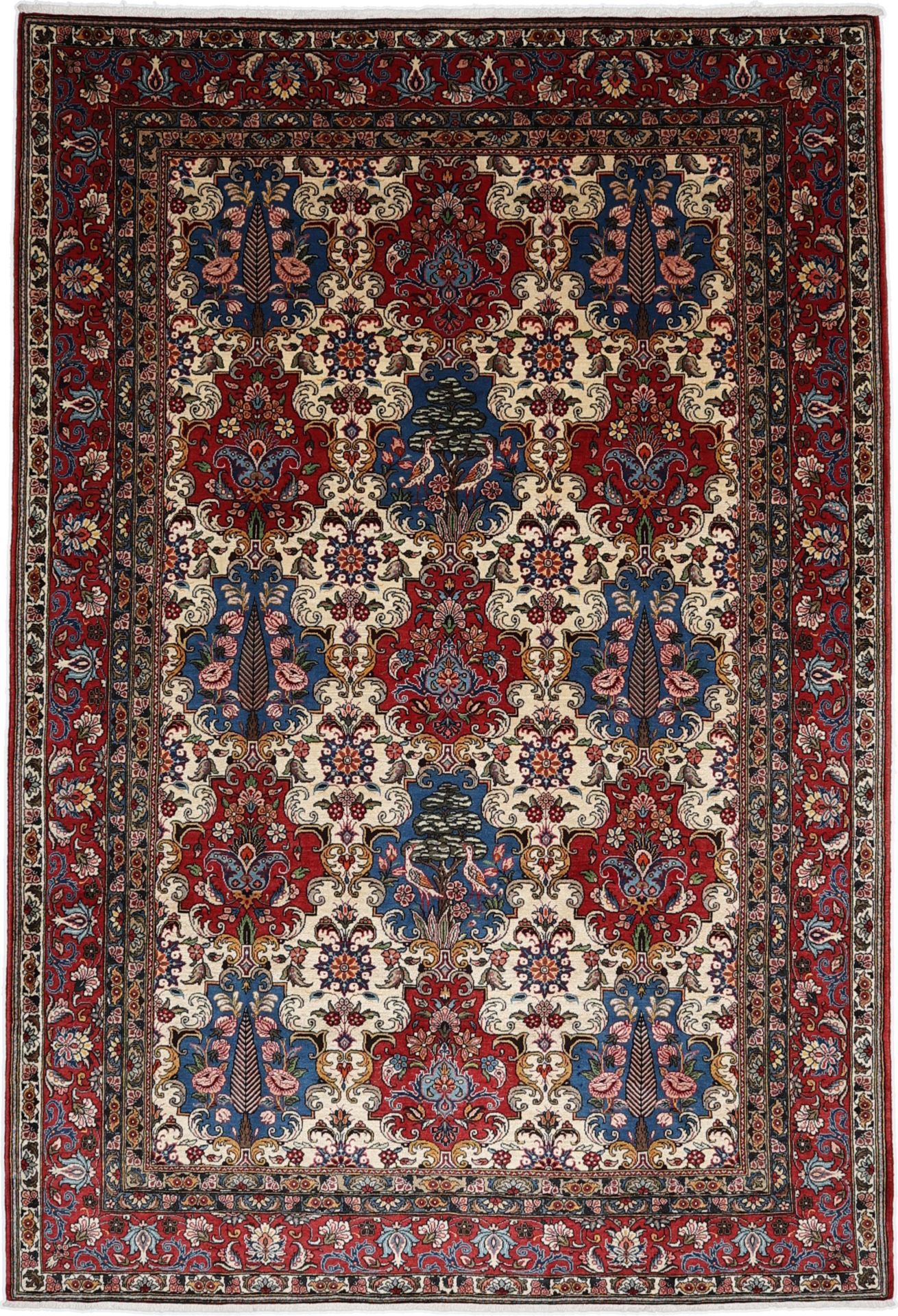 Hand-Knotted Bakhtiari Persian Rug, 210 × 305 cm, Wool
