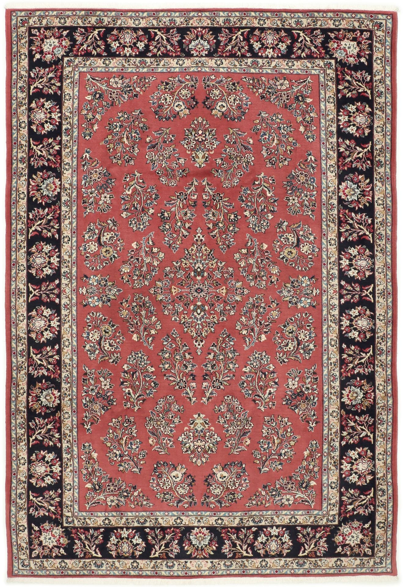 Wool Sarouk Persian Rug 208 × 303 cm, hand-knotted