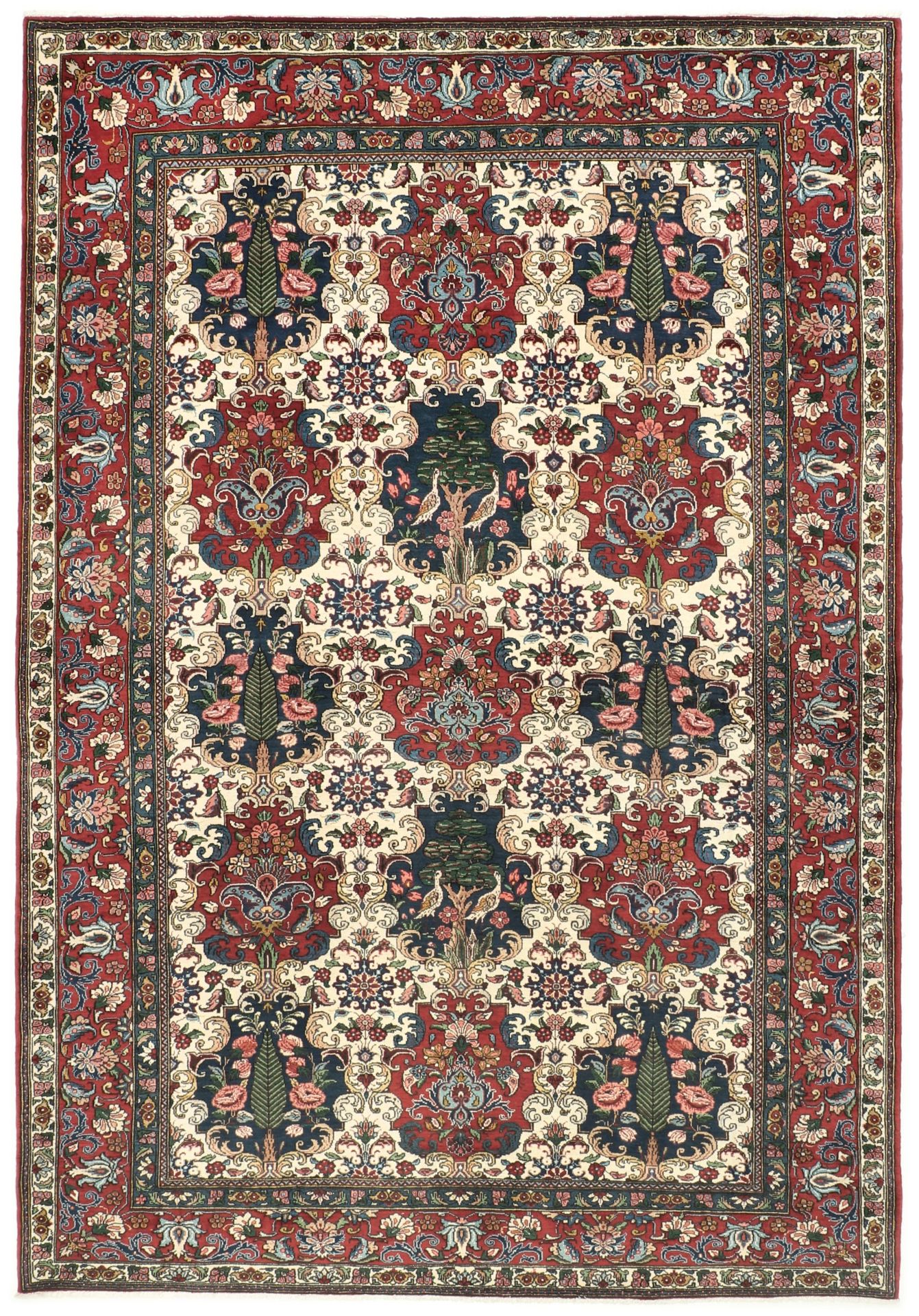 Bakhtiari Persian Rug 211 × 305 cm in Wool, hand-knotted