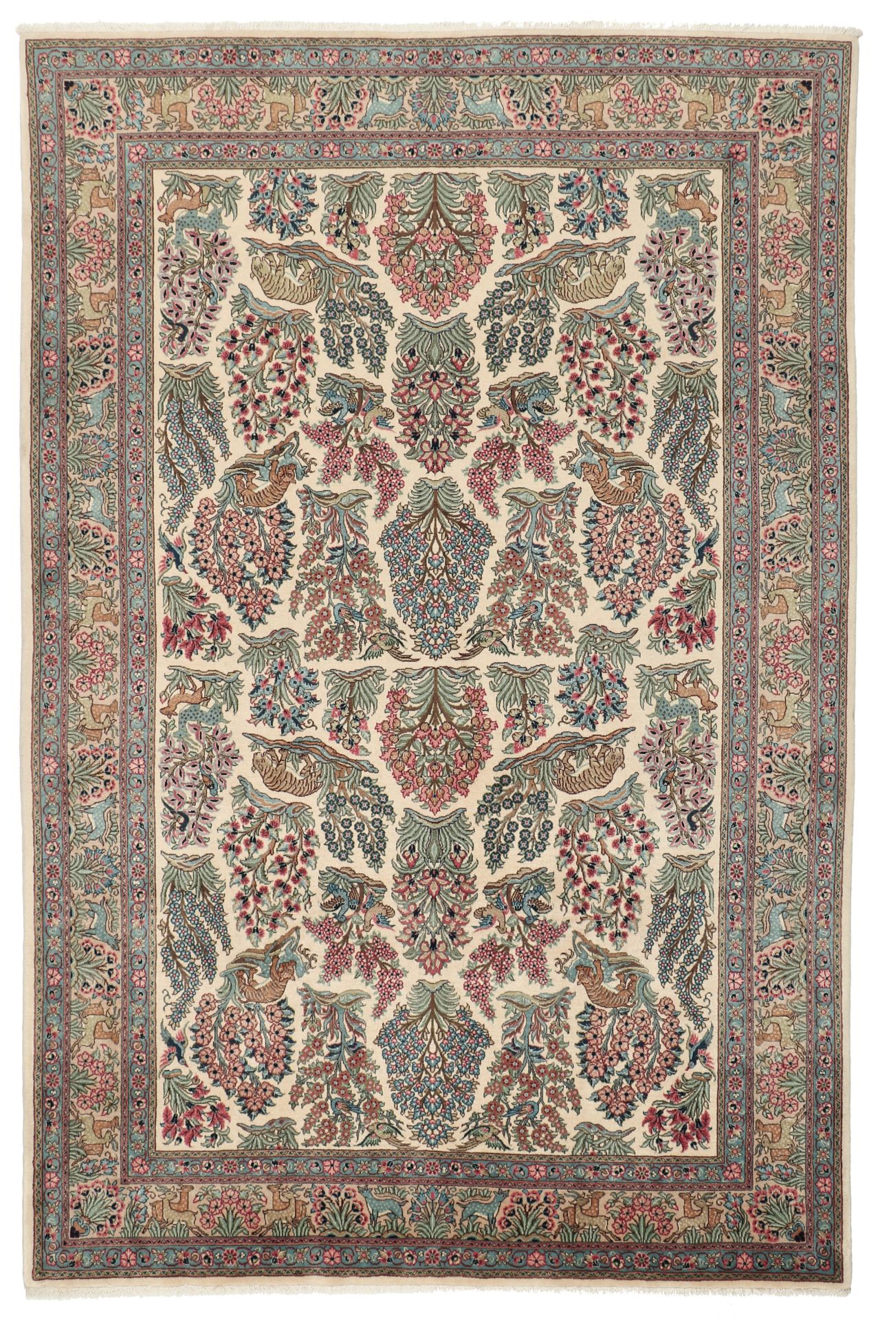 Hand-Knotted Sarouk Persian Rug, 202 × 306 cm, Wool