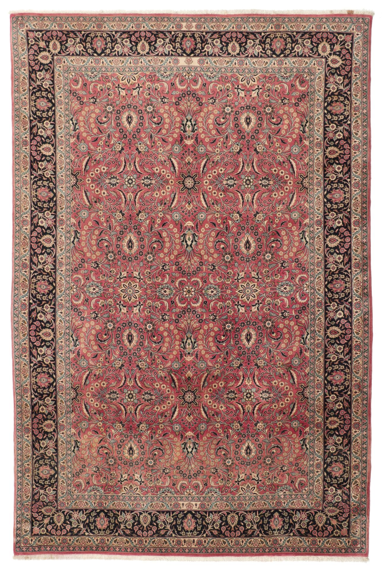 Hand-Knotted Sarouk Persian Rug, 212 × 314 cm, Wool