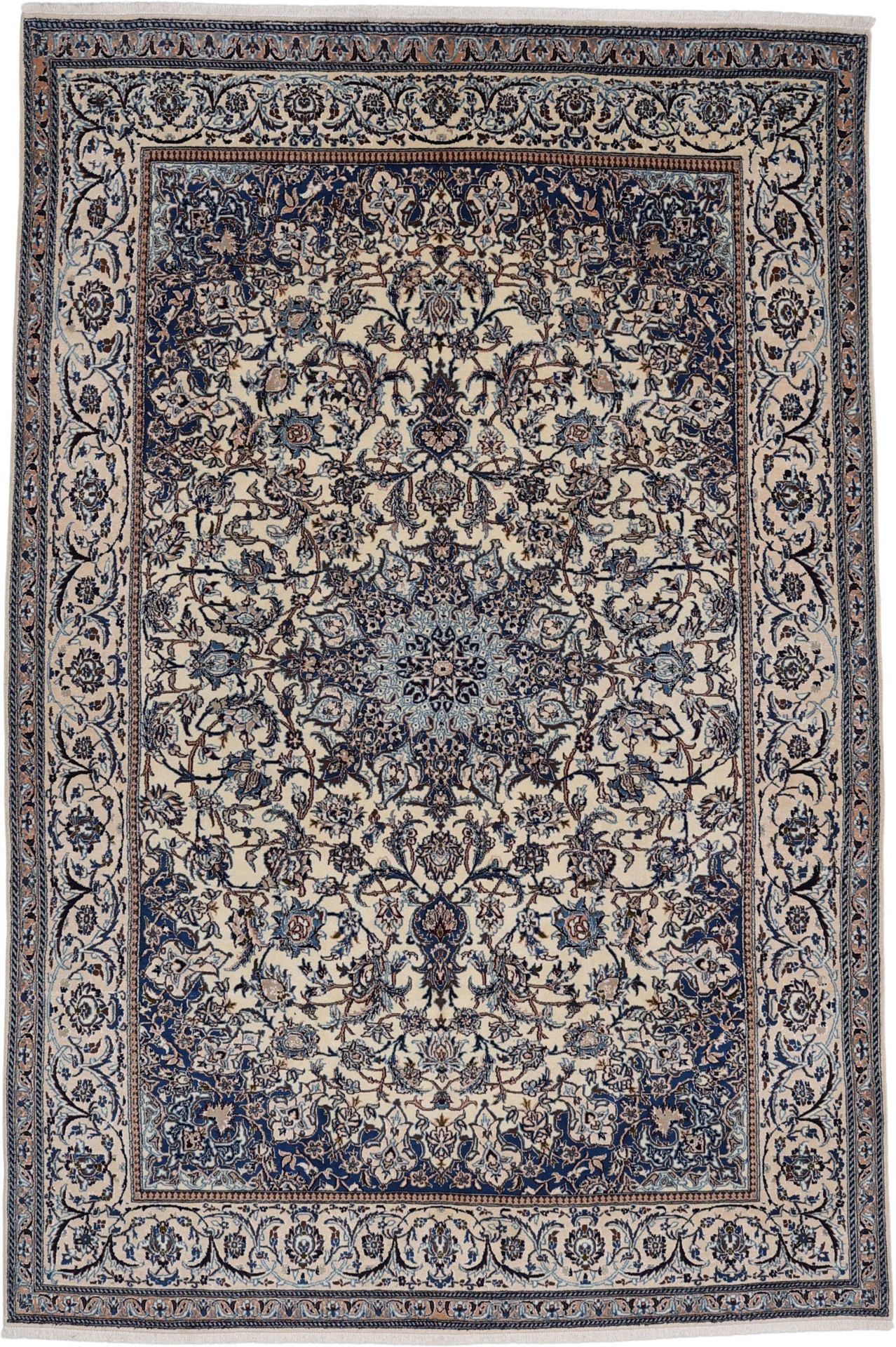 Nain Persian Rug 193 × 290 cm in Wool, hand-knotted