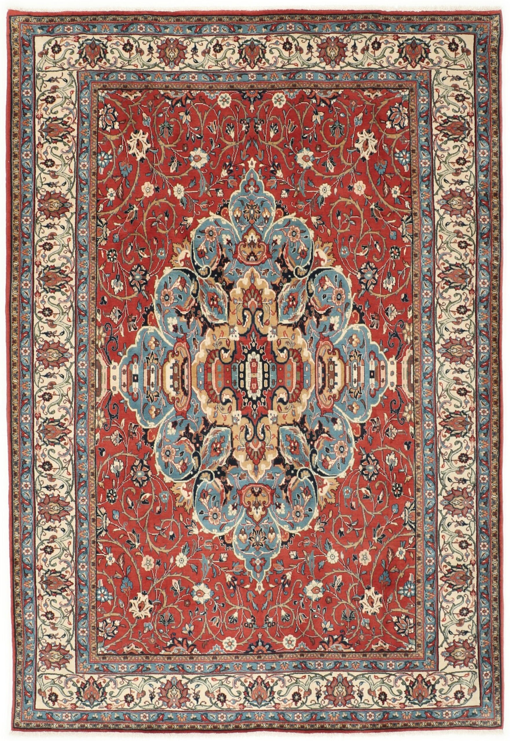 Hand-Knotted Sarouk Persian Rug, 200 × 296 cm, Wool