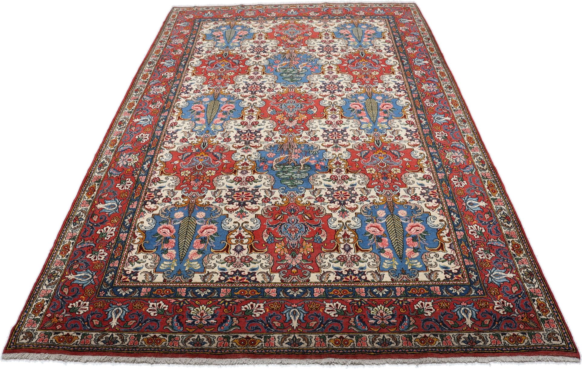 Alternative view of Hand-Knotted Bakhtiari Persian Rug, 208 × 325 cm, Wool