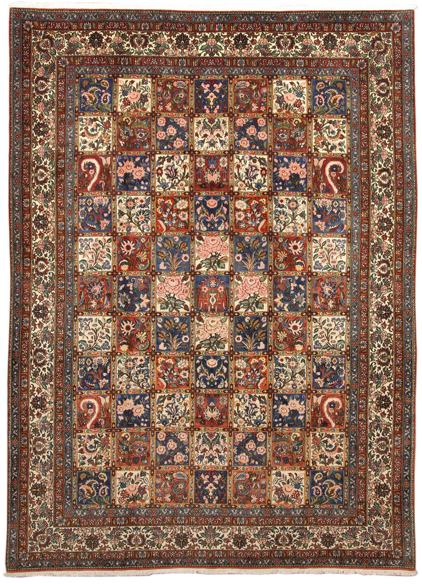 Hand-Knotted Bakhtiari Persian Rug, 210 × 295 cm, Wool