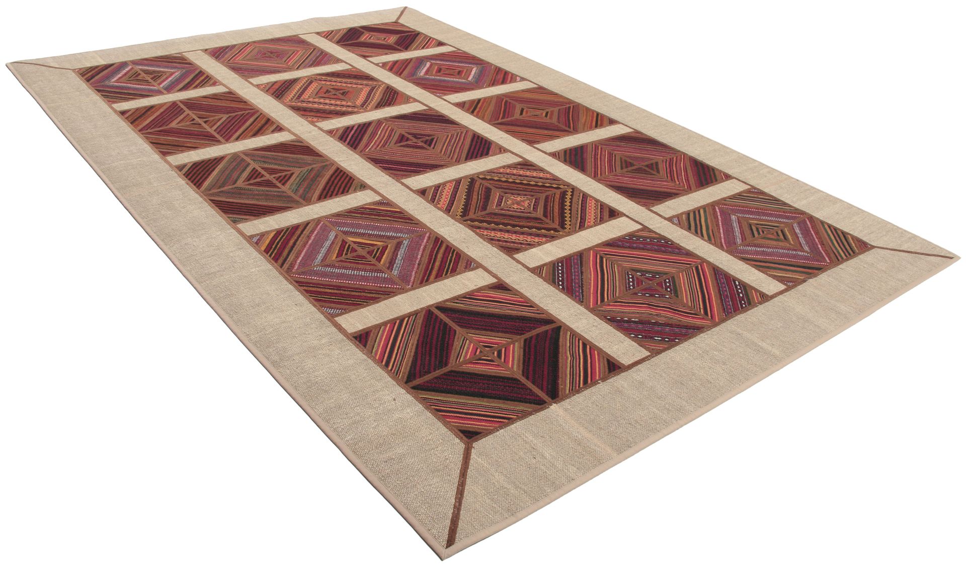 Alternative view of Kilim Persian Rug 201 × 305 cm in Wool, hand-woven