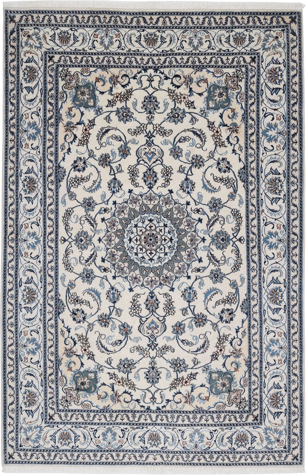 Nain Persian Rug 196 × 297 cm in Wool, hand-knotted