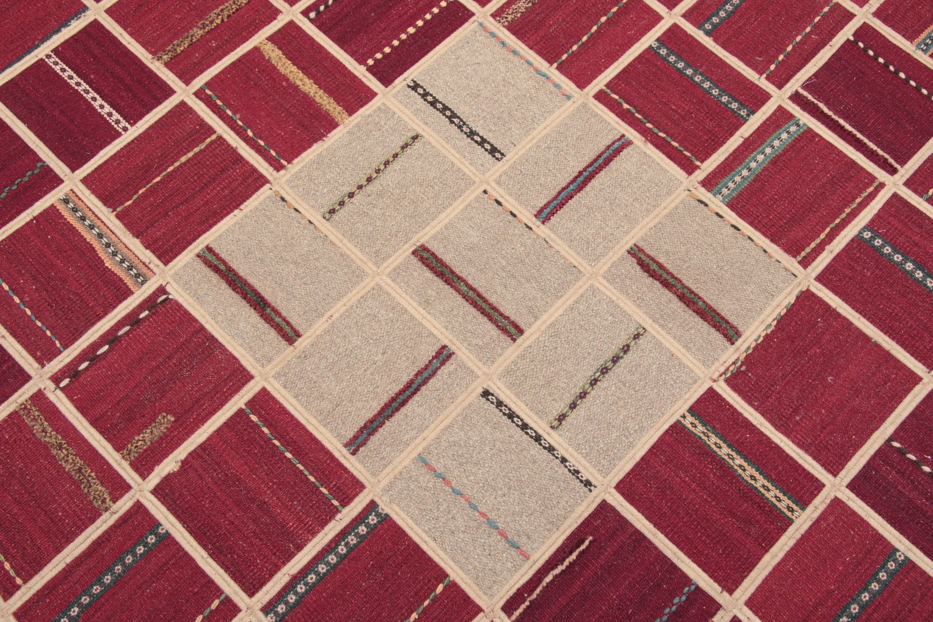 Wool Kilim Persian Rug 201 × 299 cm, hand-woven - Image 3