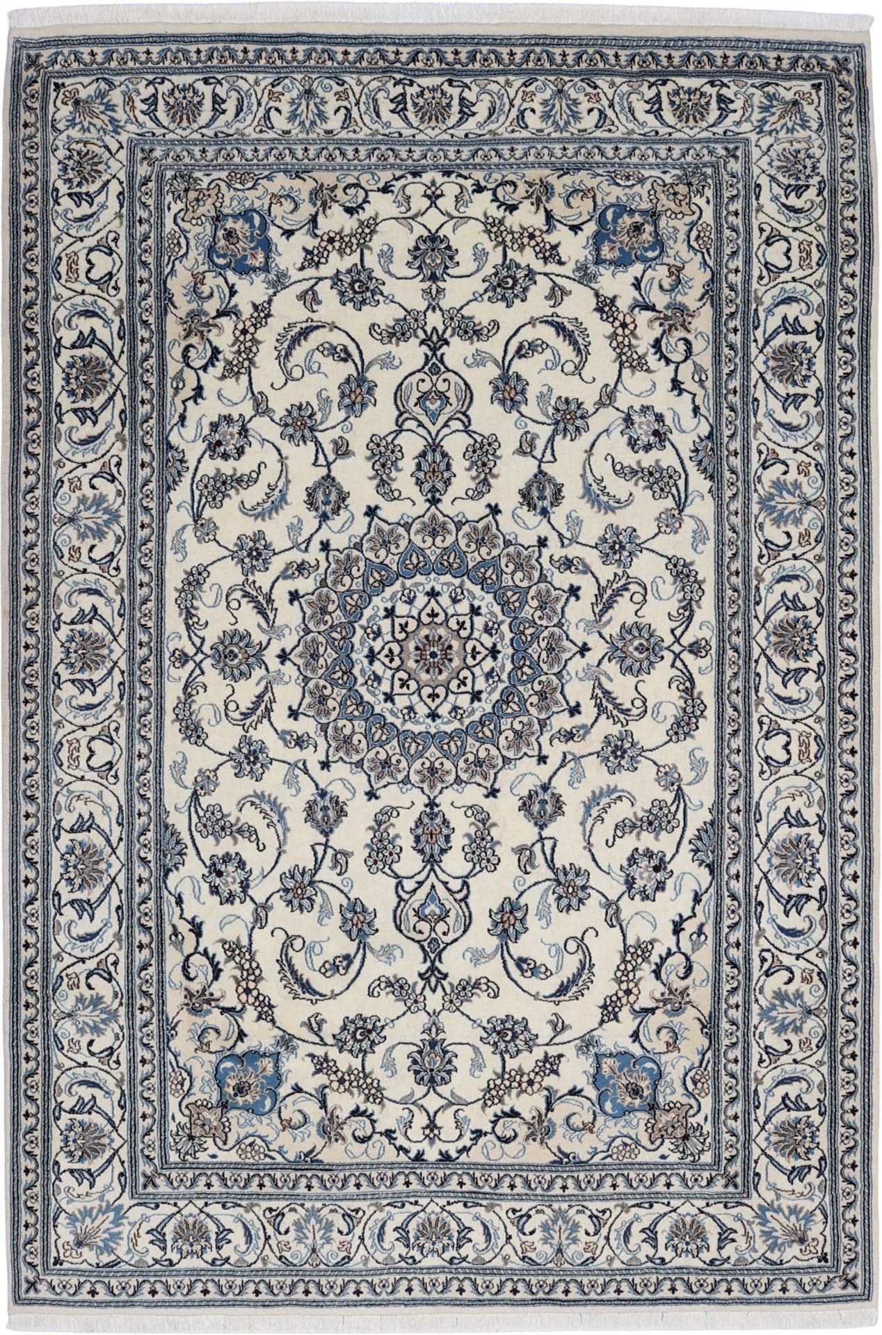 Hand-Knotted Nain Persian Rug, 200 × 298 cm, Wool
