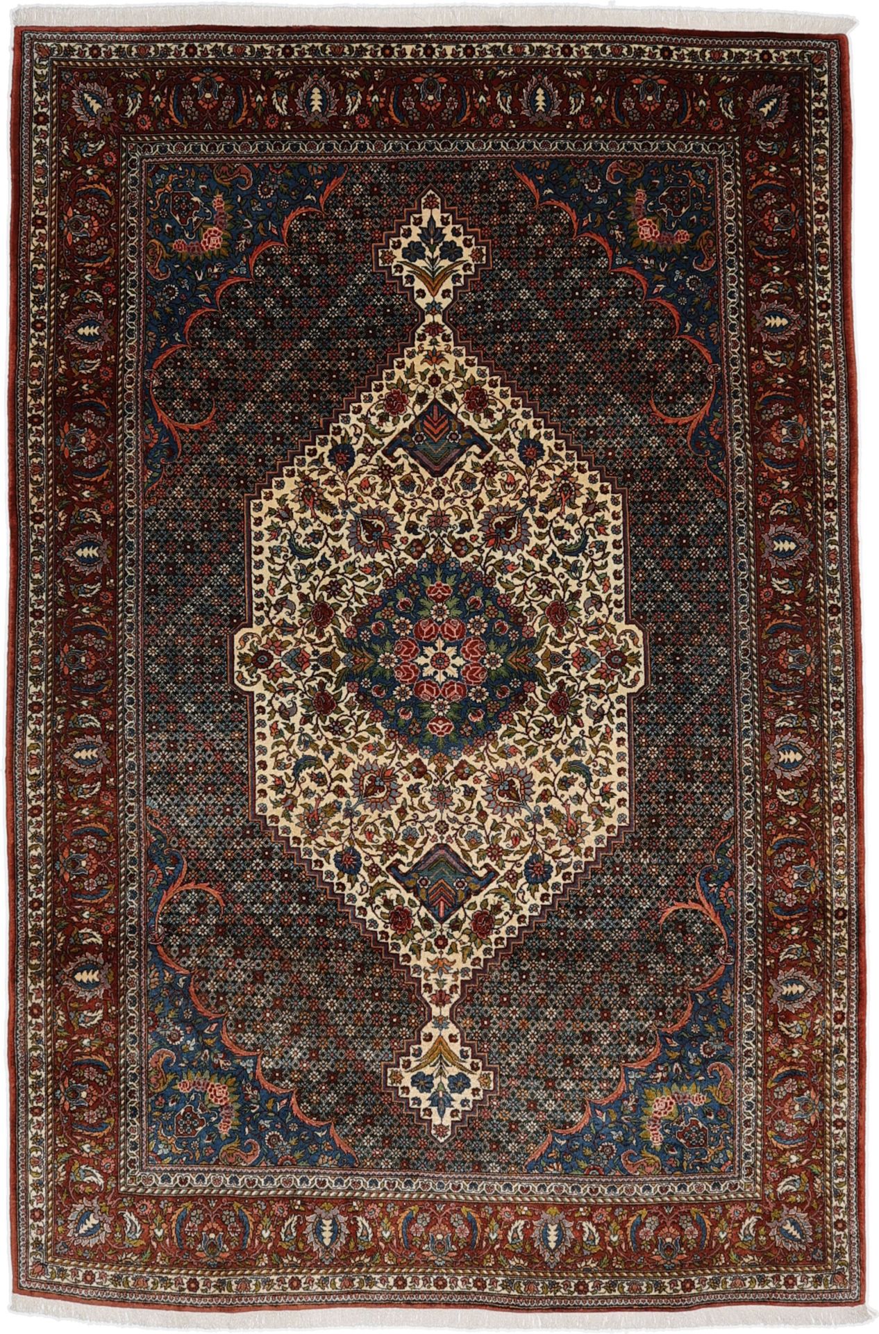 Hand-Knotted Bakhtiari Persian Rug, 203 × 308 cm, Wool