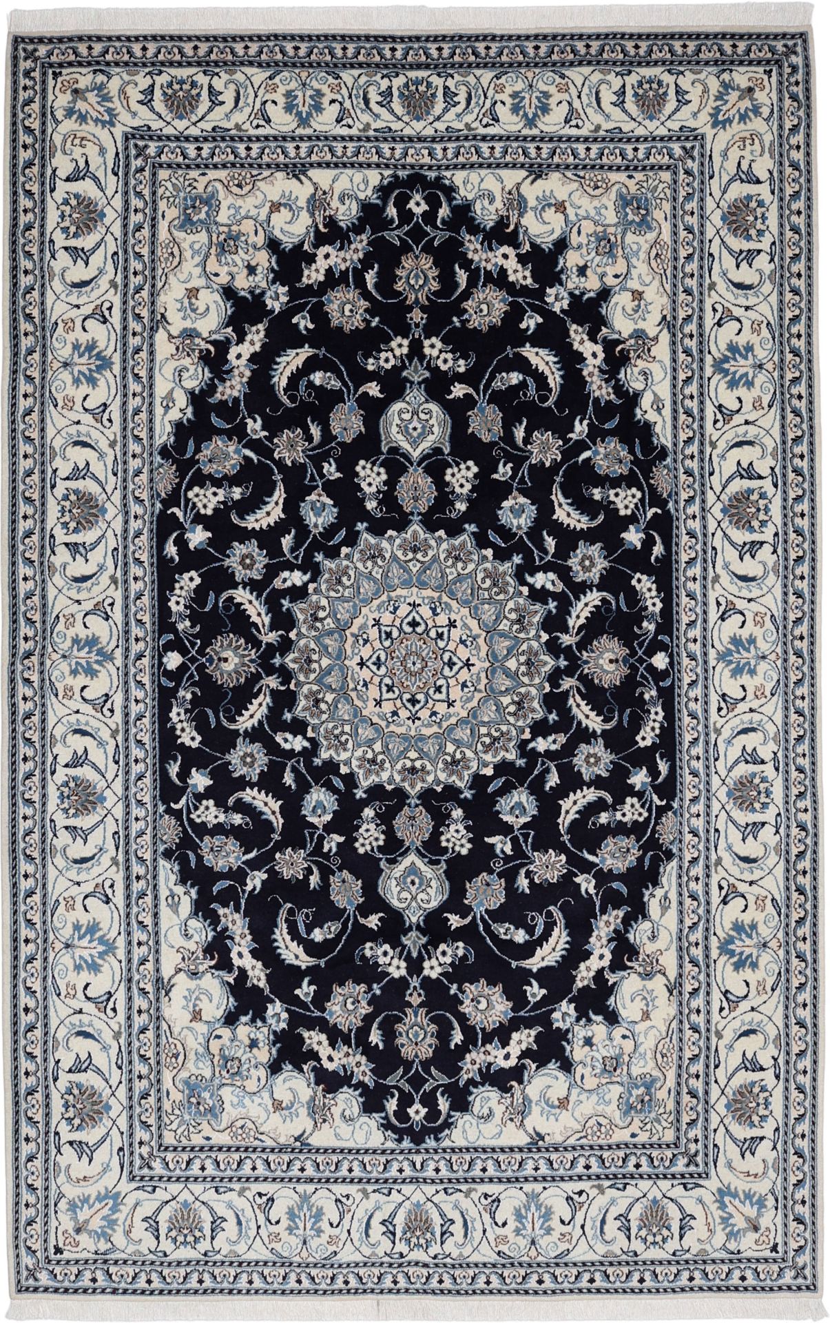 Nain Persian Rug 198 × 300 cm in Wool, hand-knotted