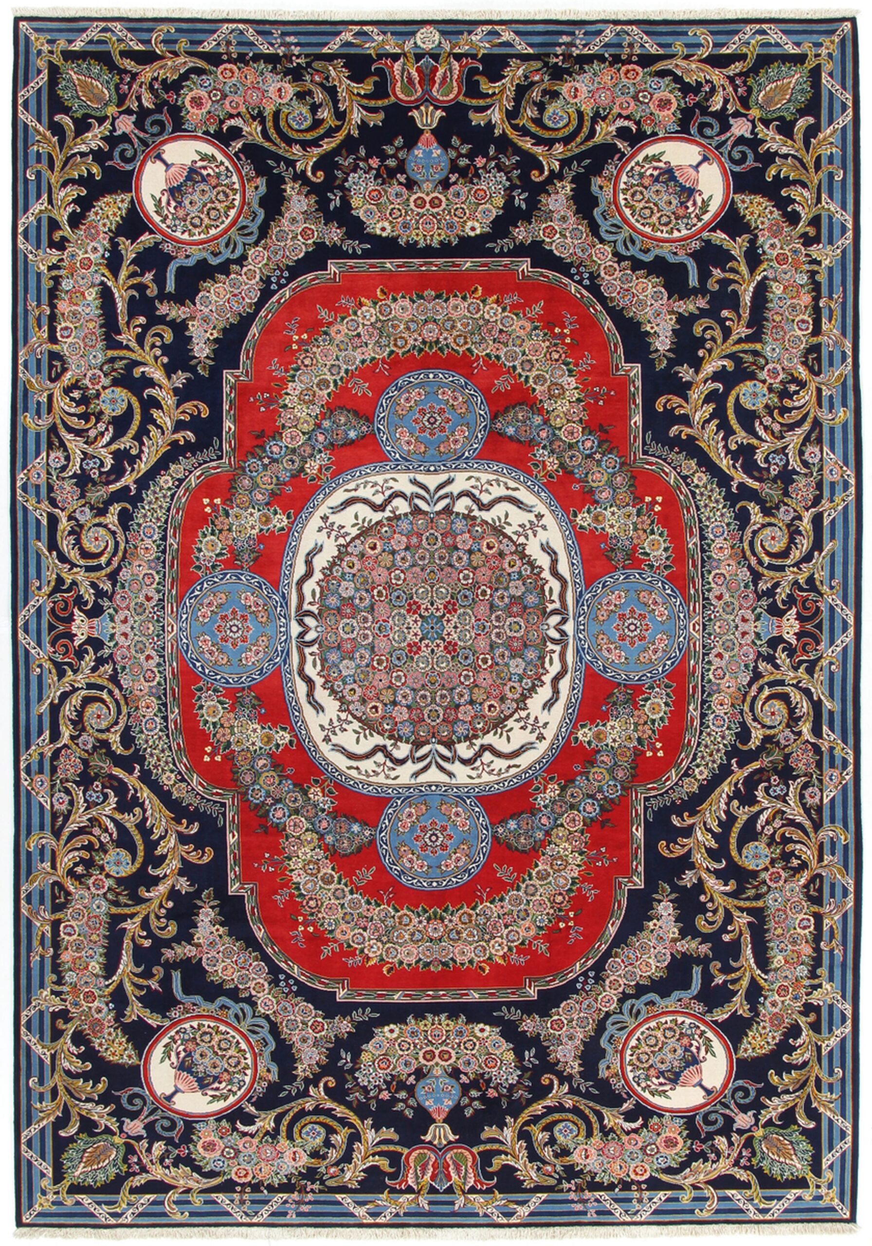 Wool Kashan Persian Rug 210 × 308 cm, hand-knotted