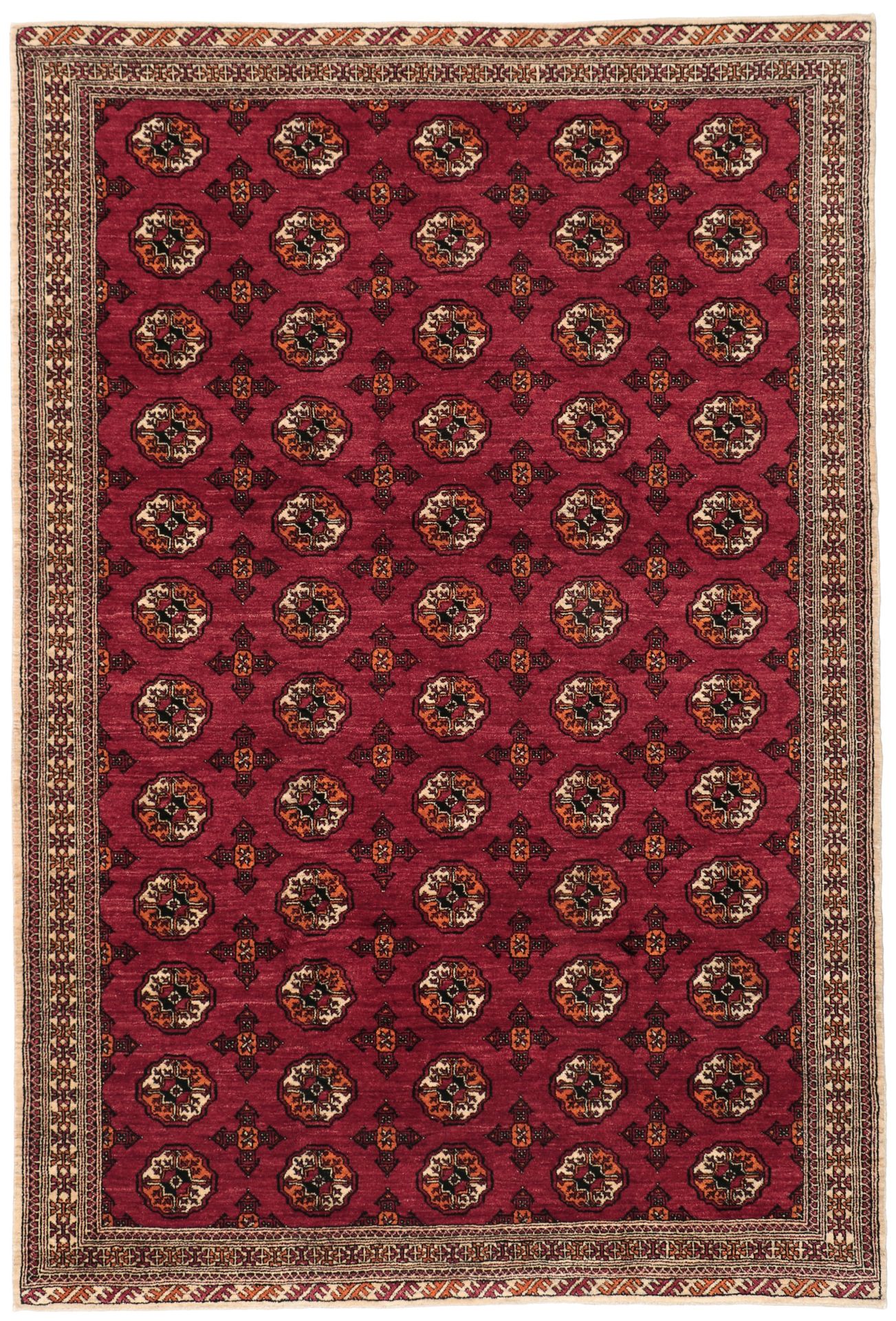 Wool Persian Rug 212 × 313 cm, hand-knotted