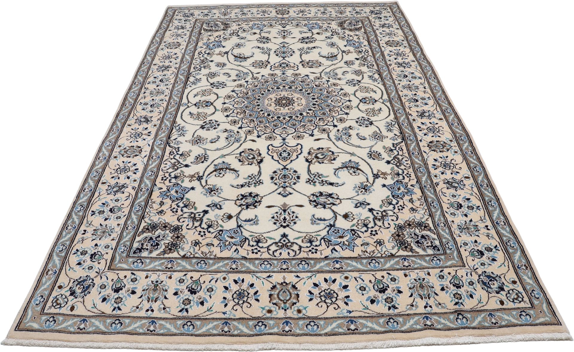Hand-Knotted Nain Persian Rug, 193 × 300 cm, Wool - Image 8