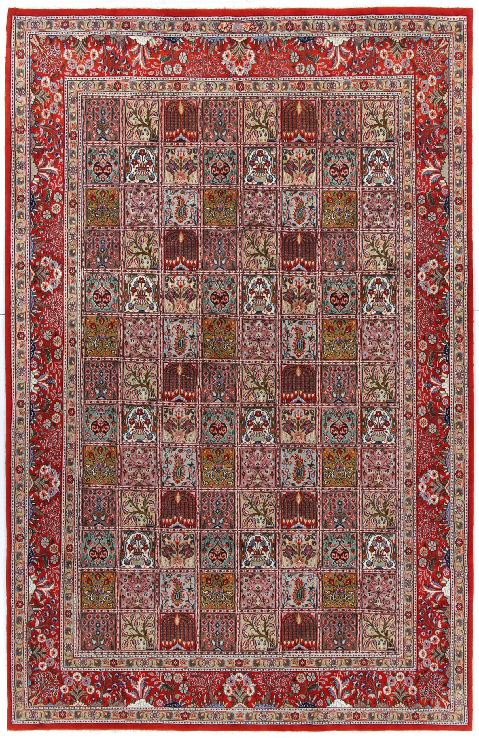 Wool Moud Persian Rug 197 × 310 cm, hand-knotted