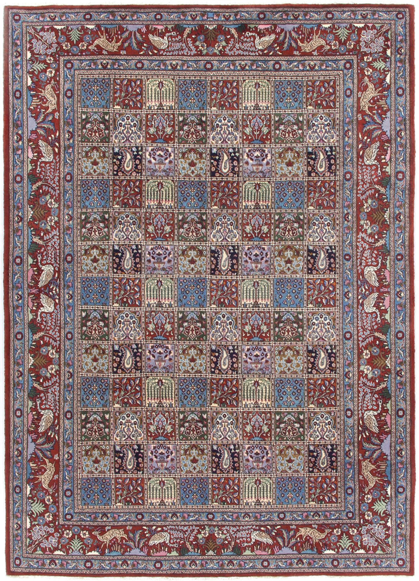 Wool Moud Persian Rug 204 × 297 cm, hand-knotted