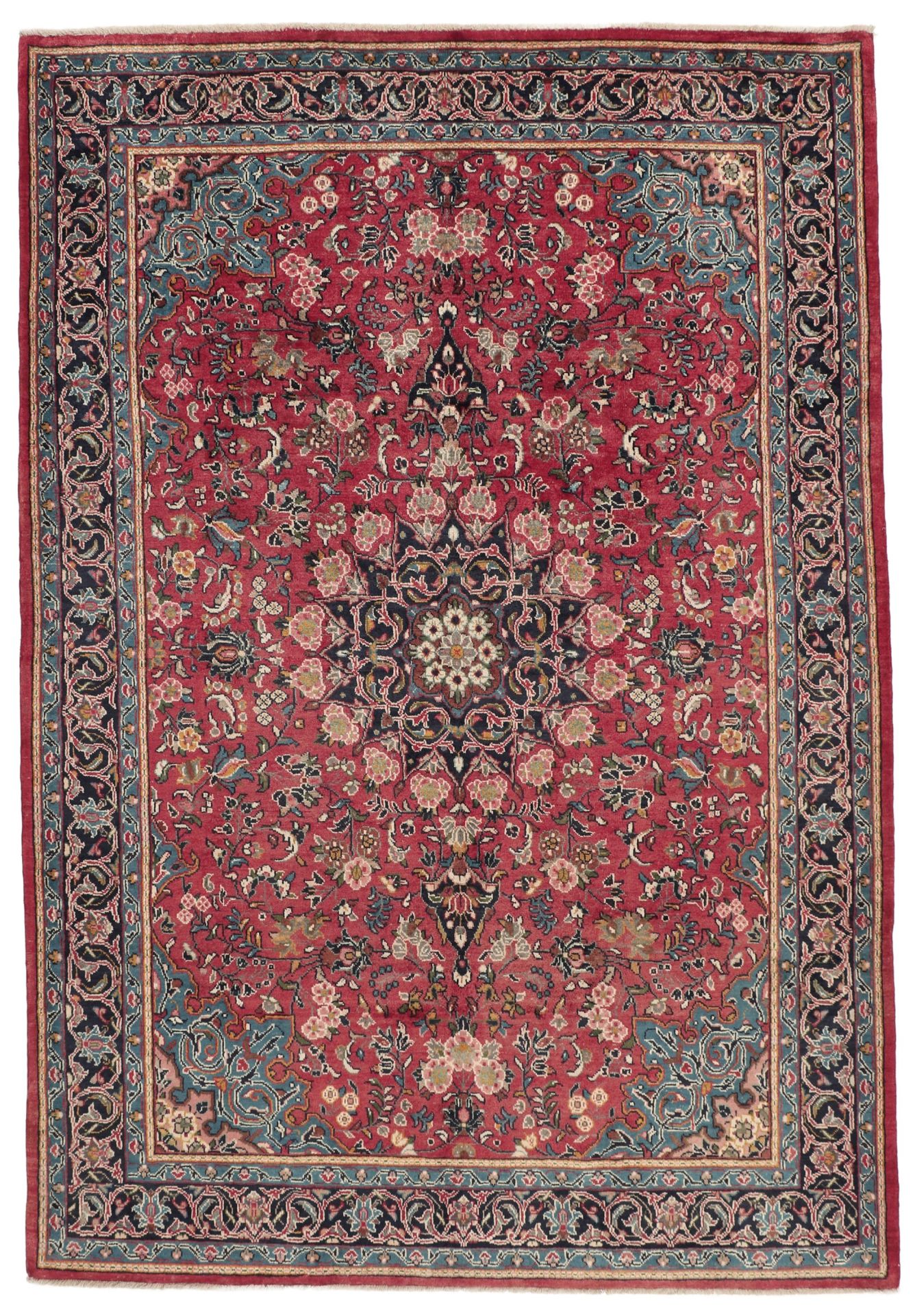 Hand-Knotted Persian Rug, 210 × 305 cm