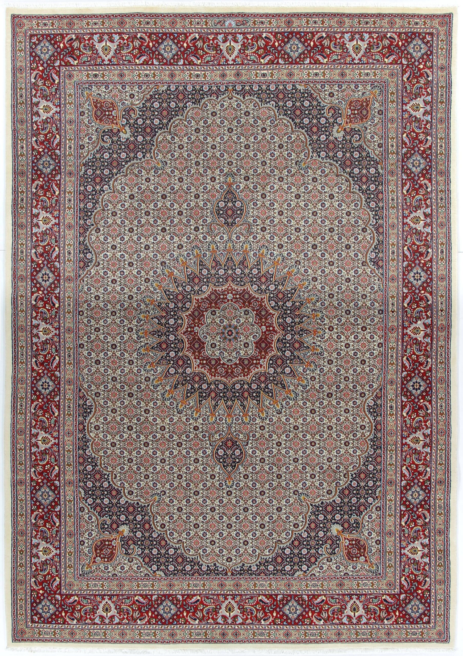 Wool Moud Persian Rug 203 × 300 cm, hand-knotted