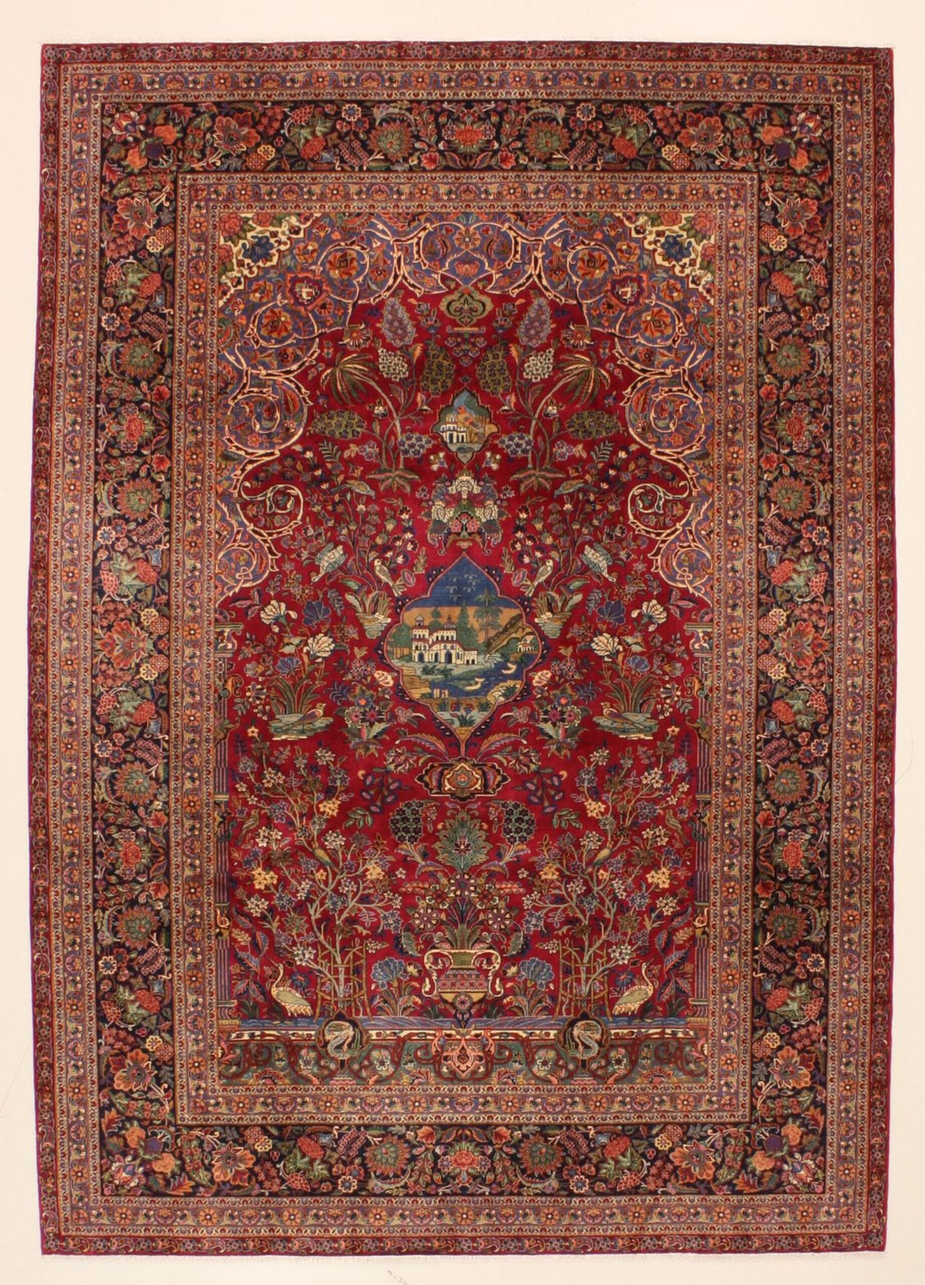 Kashan Persian Rug 220 × 310 cm in Wool, hand-knotted