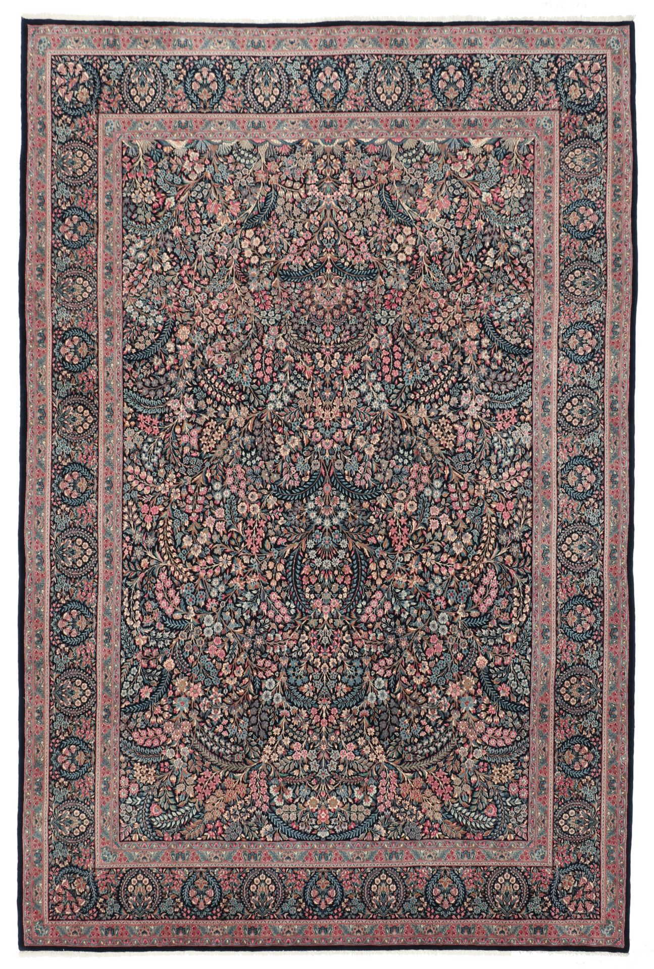 Hand-Knotted Kerman Persian Rug, 205 × 305 cm, Wool
