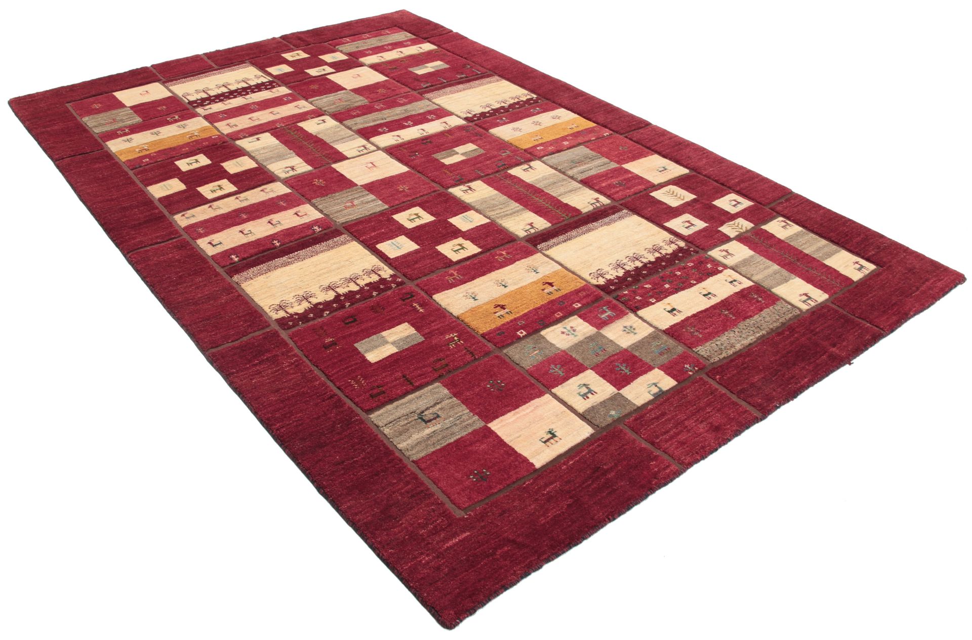 Alternative view of Gabbeh Persian Rug 205 × 304 cm in Wool, hand-knotted