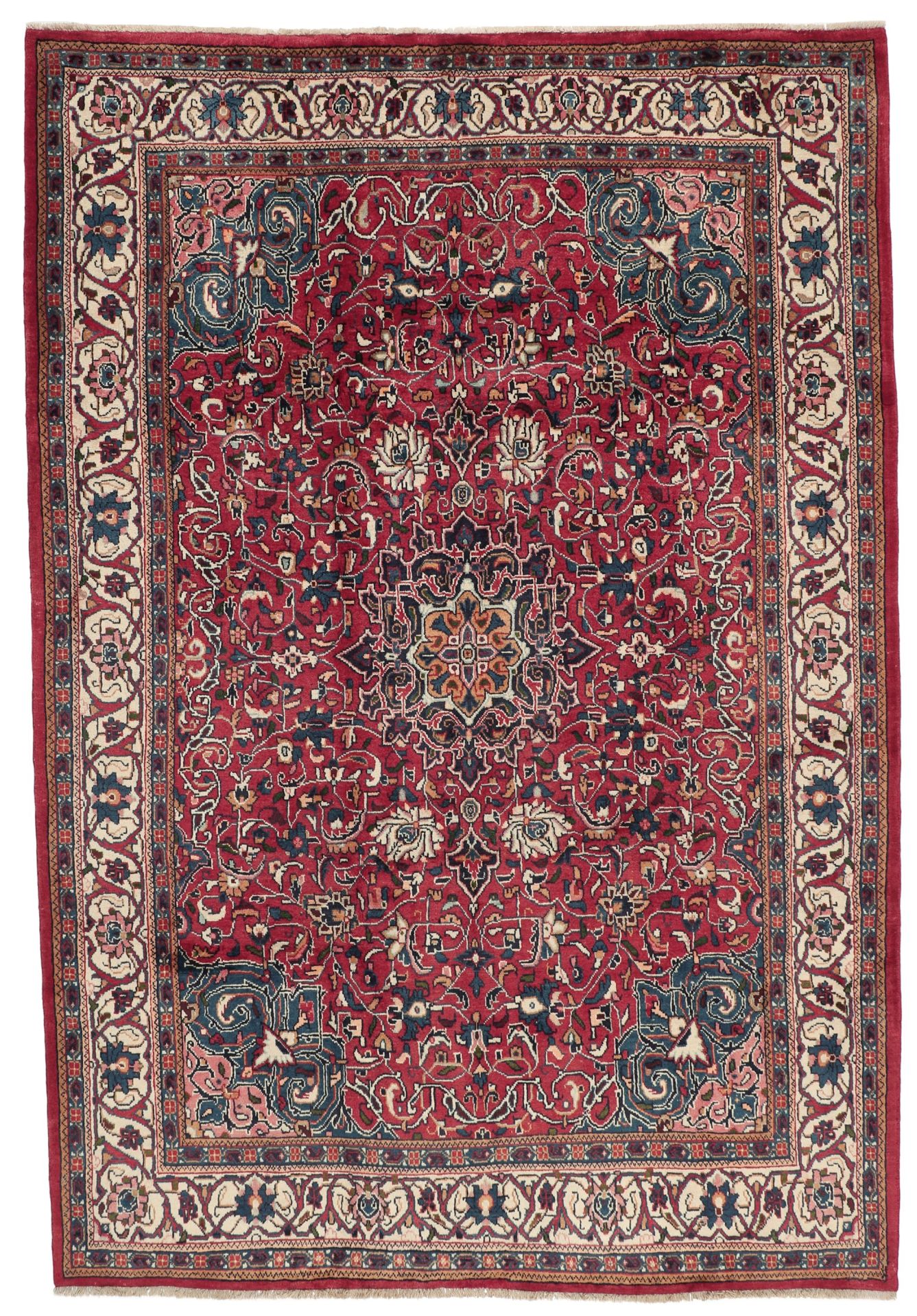Hand-Knotted Hamadan Persian Rug, 213 × 313 cm