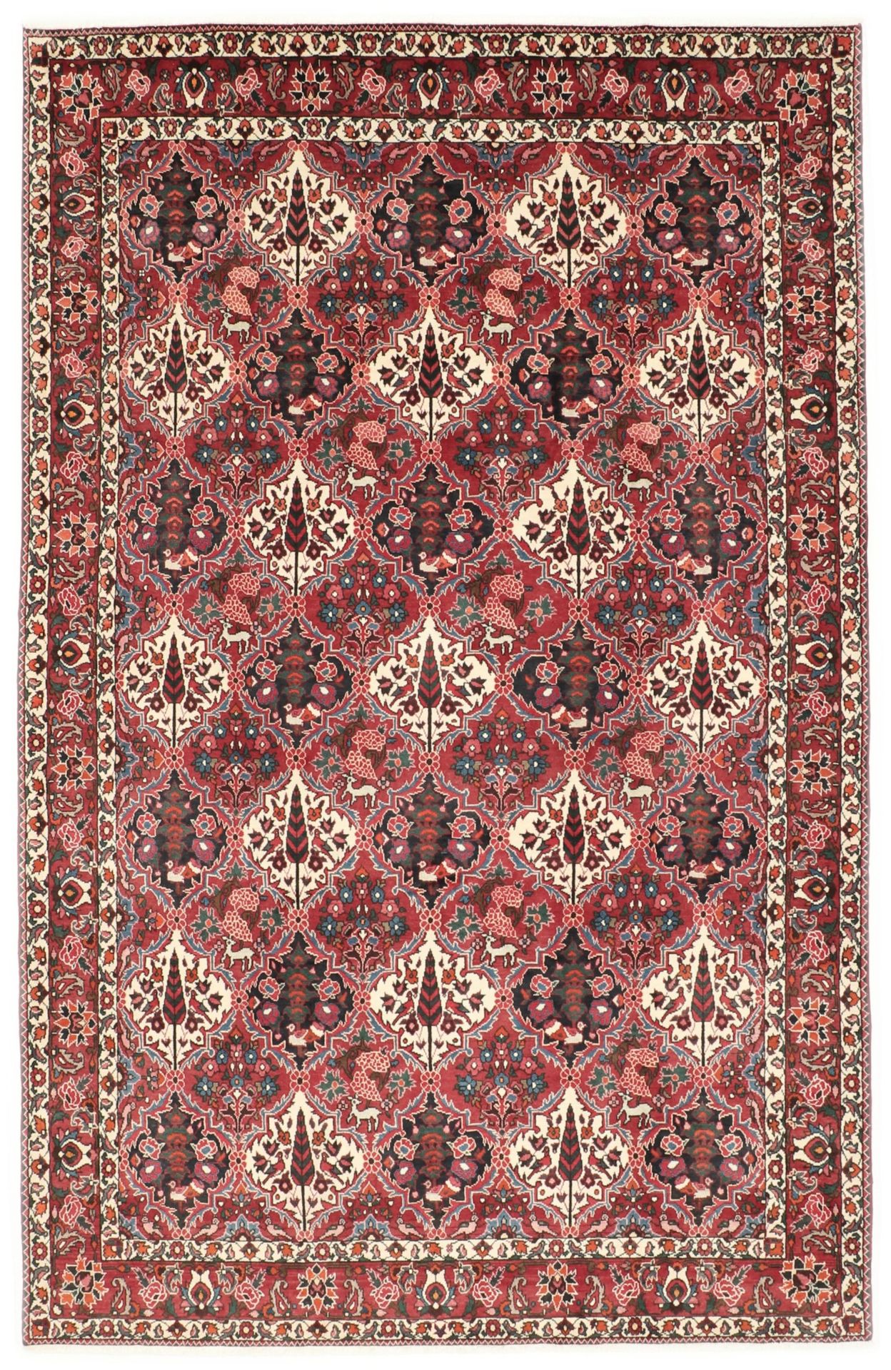 Bakhtiari Persian Rug 200 × 303 cm in Wool, hand-knotted