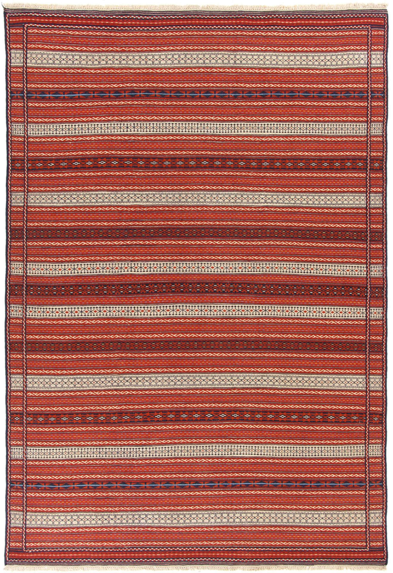 Wool Kilim Persian Rug 195 × 300 cm, hand-woven